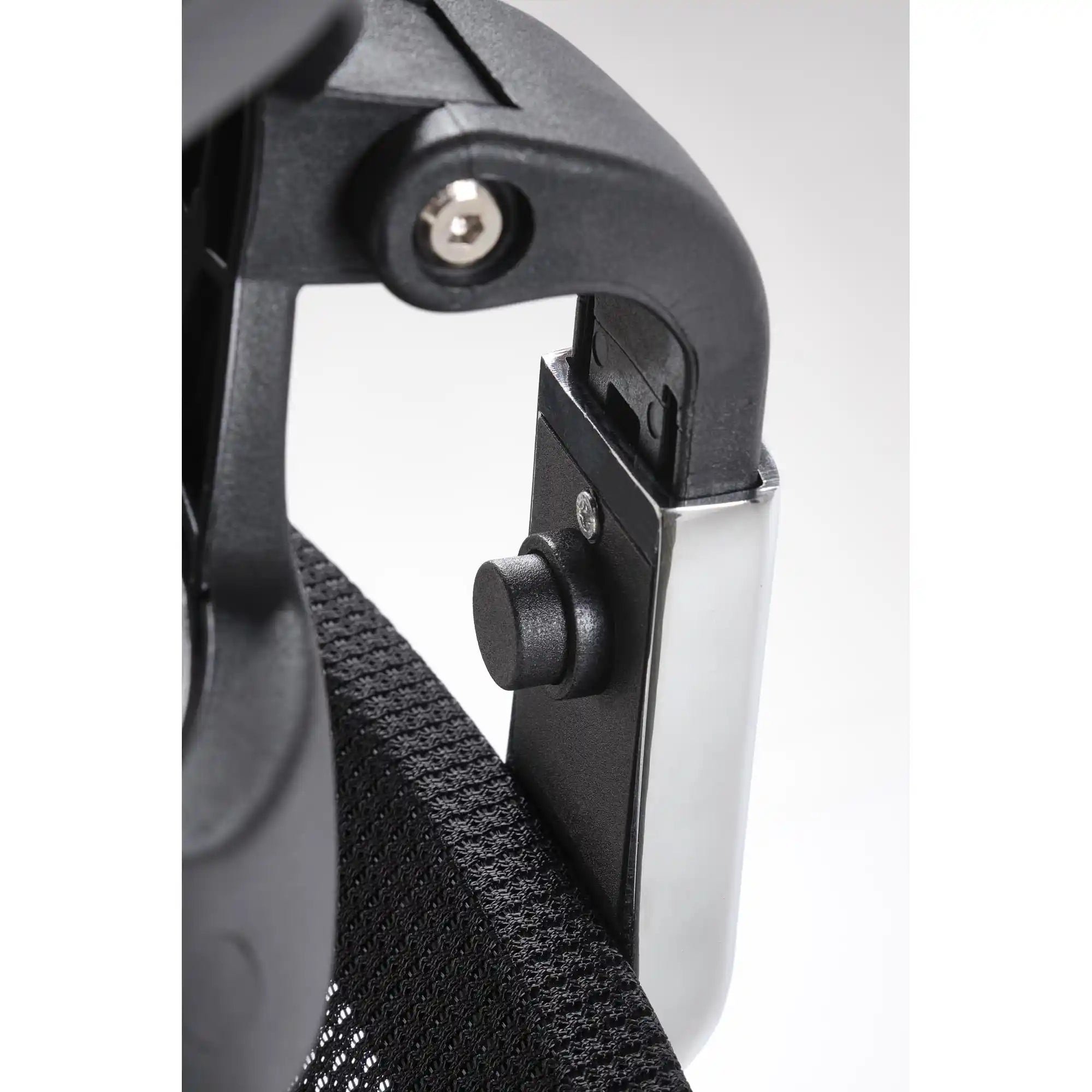 Scaun birou MASON, negru, stofa/plasa, 62x62x120/130 cm