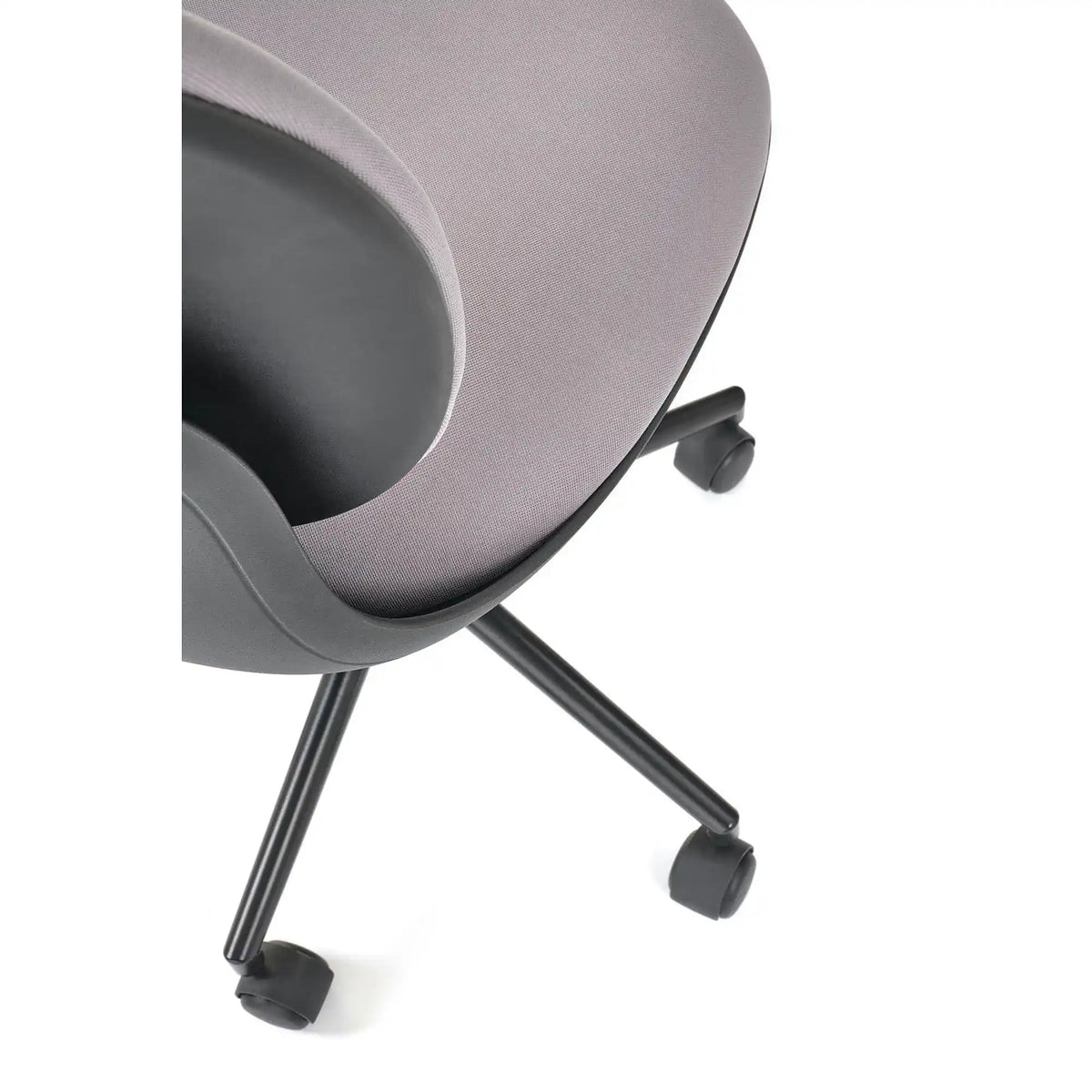Scaun birou ORION, gri deschis/negru, stofa clasica/polipropilena, 46x55x89/99 cm