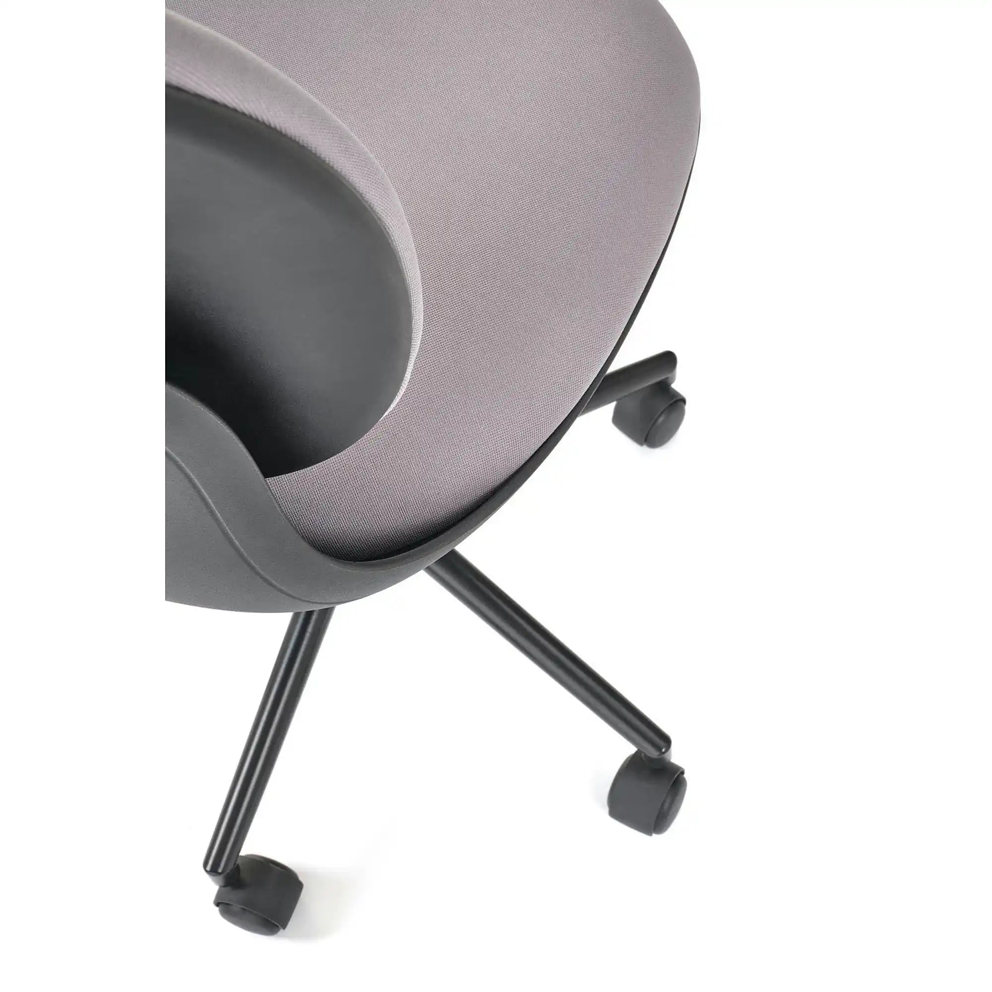 Scaun birou ORION, gri deschis/negru, stofa clasica/polipropilena, 46x55x89/99 cm
