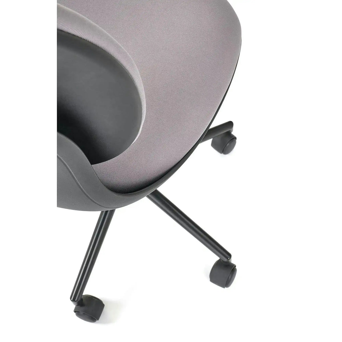 Scaun birou ORION, gri deschis/negru, stofa clasica/polipropilena, 46x55x89/99 cm