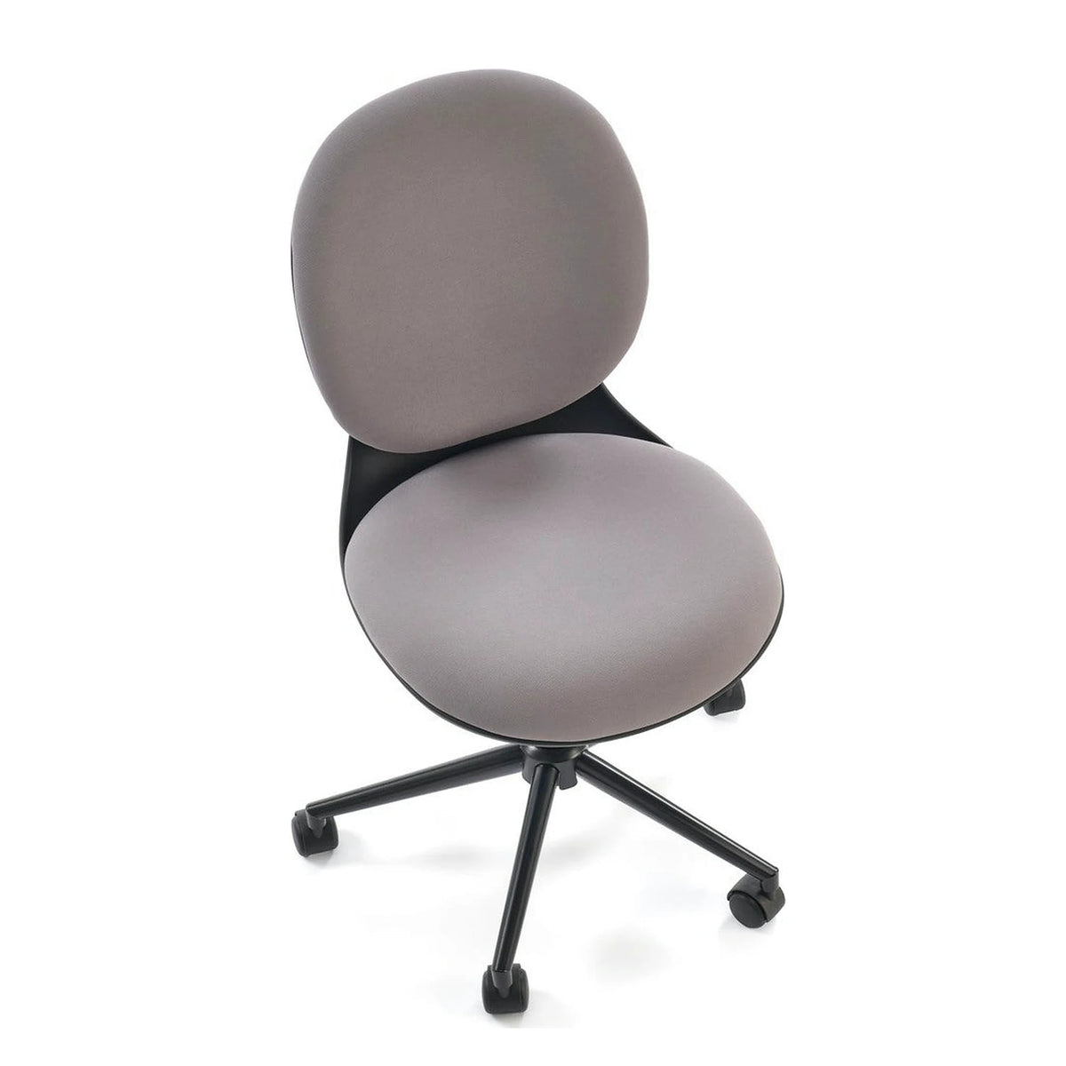 Scaun birou ORION, gri deschis/negru, stofa clasica/polipropilena, 46x55x89/99 cm