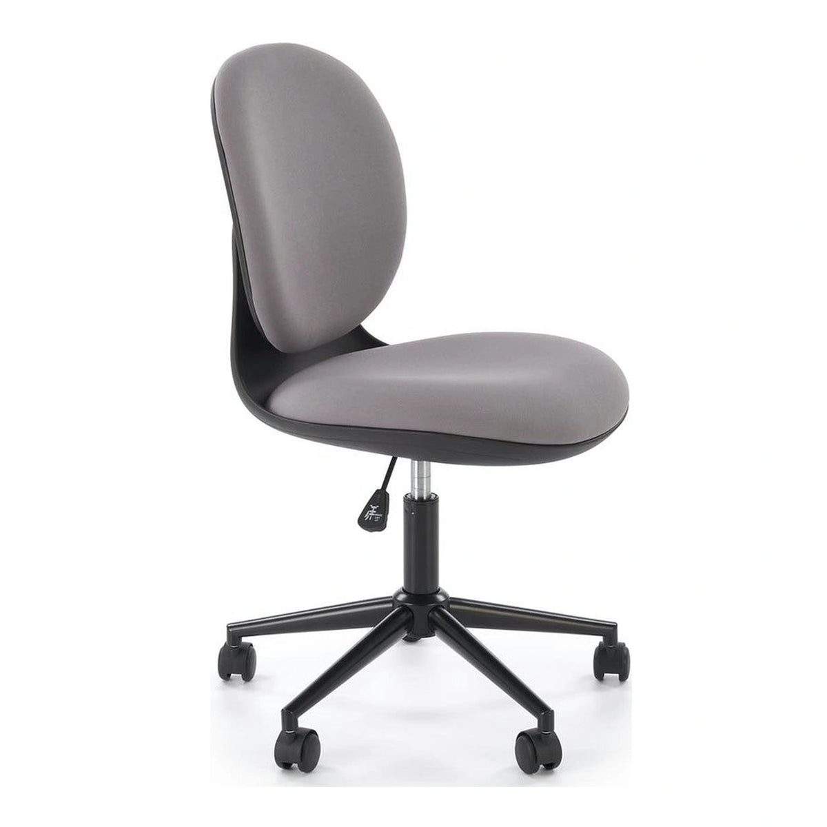 Scaun birou ORION, gri deschis/negru, stofa clasica/polipropilena, 46x55x89/99 cm