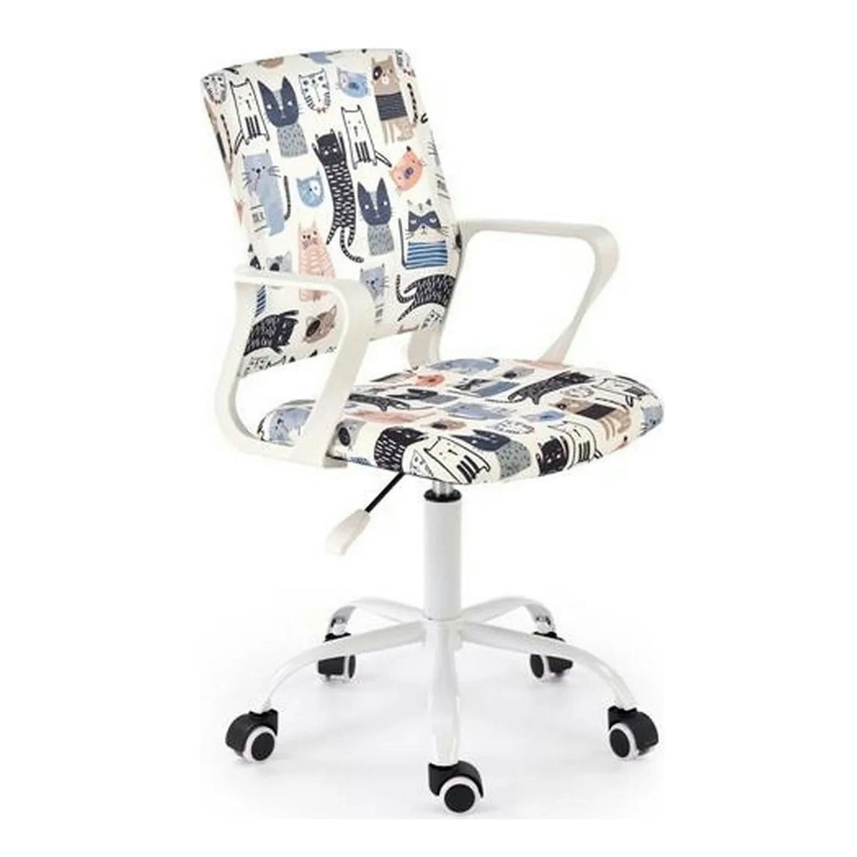 Scaun birou ORIS, multicolor, stofa clasica/metal, 51x51x88/100 cm