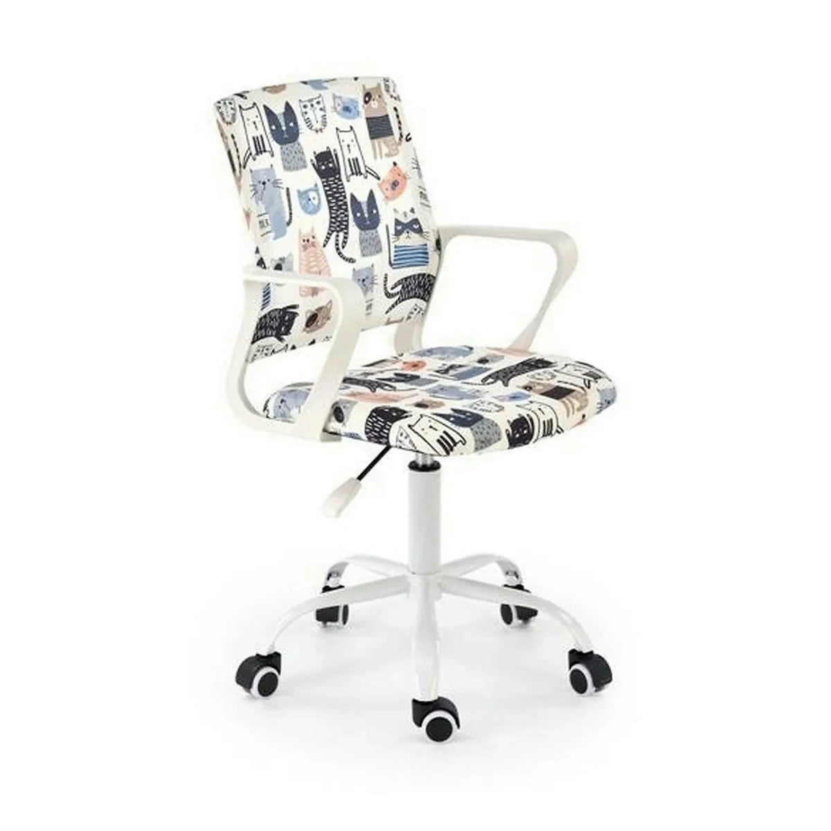 Scaun birou ORIS, multicolor, stofa clasica/metal, 51x51x88/100 cm