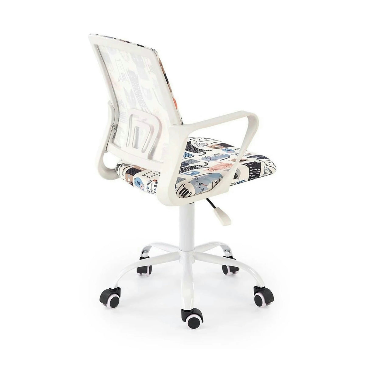Scaun birou ORIS, multicolor, stofa clasica/metal, 51x51x88/100 cm