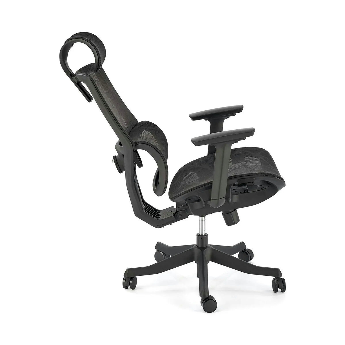 Scaun birou OSVALDO, negru, plasa, 68x74x122/128 cm