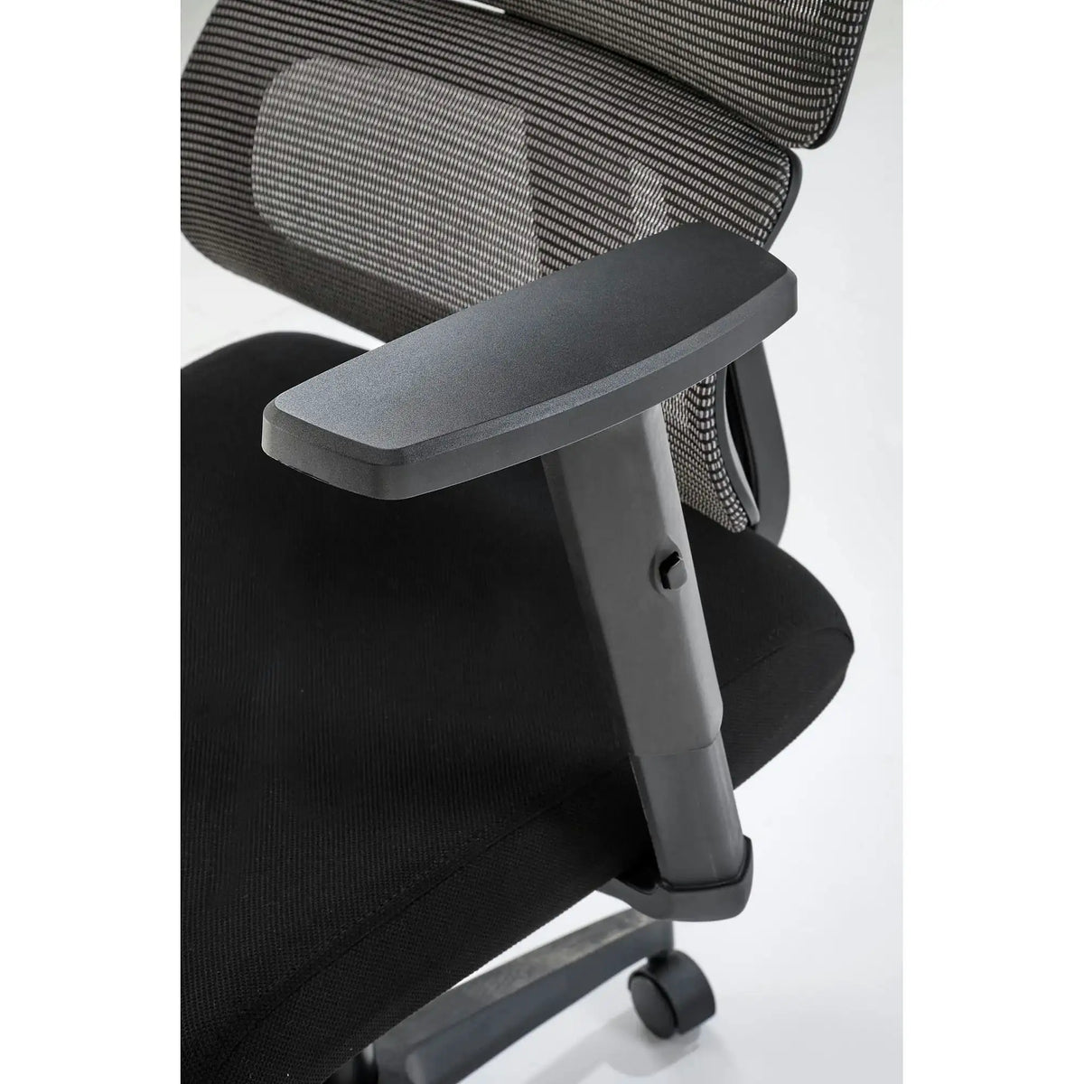 Scaun birou PABLO, negru/gri, stofa/plasa, 64x67x118/127 cm