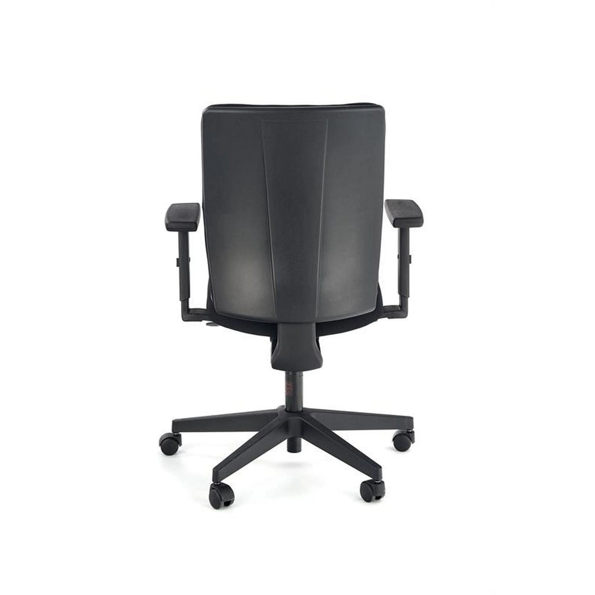 Scaun birou POP, verde/negru, stofa/metal, 68x65x93/108 cm