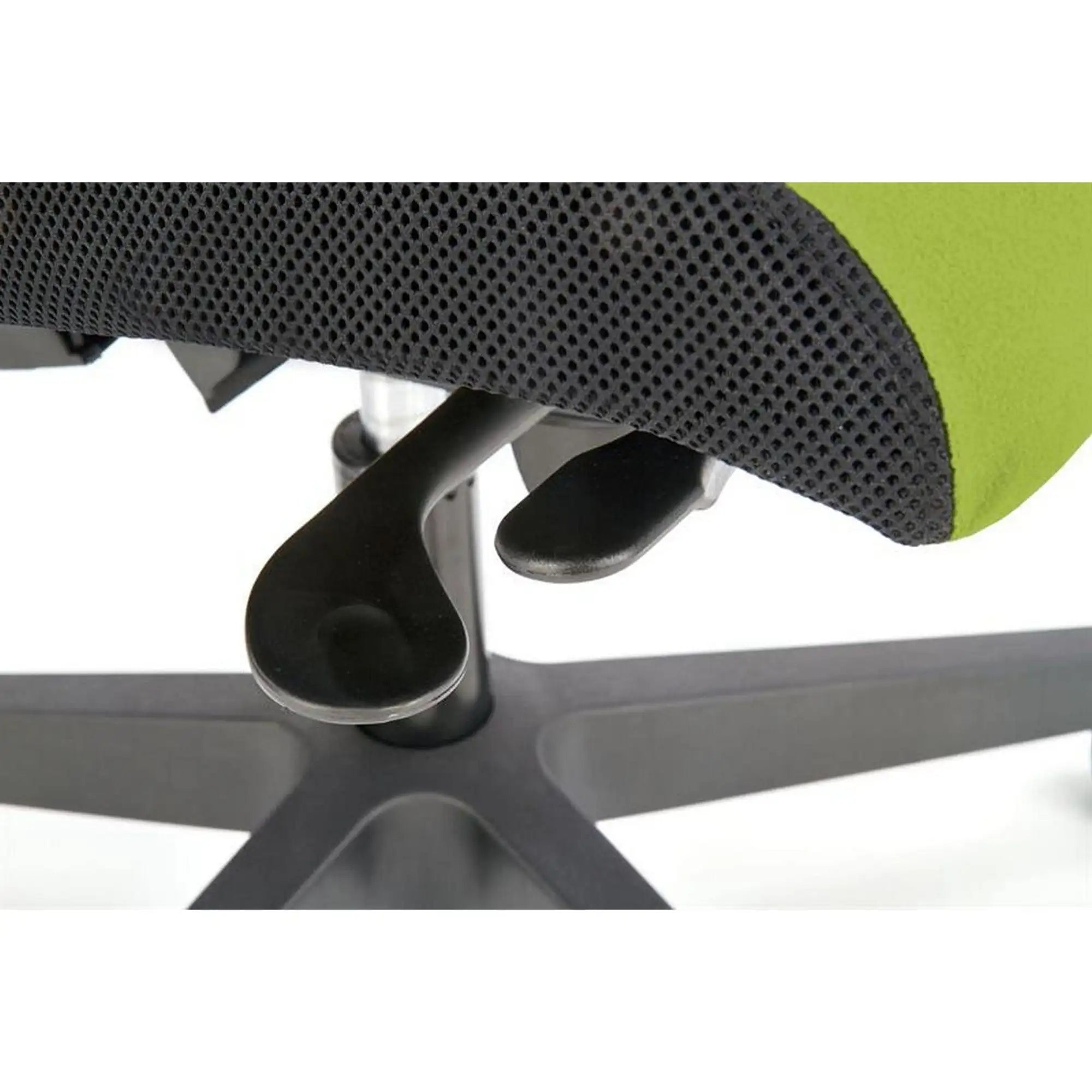 Scaun birou POP, verde/negru, stofa/metal, 68x65x93/108 cm