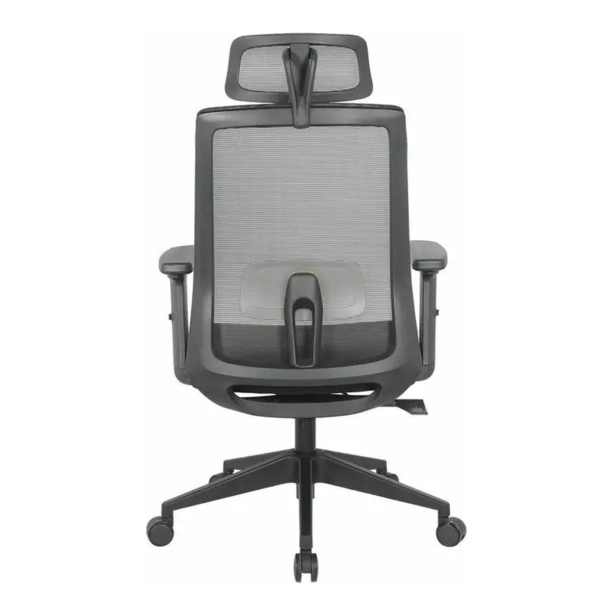Scaun birou Q-058, negru, stofa/plasa, 65x50x113/123 cm