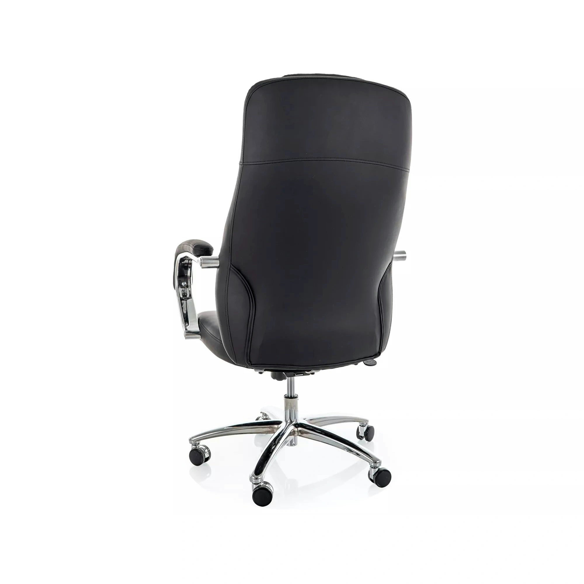 Scaun birou Q-07, negru, piele ecologică, 68x51x116 cm