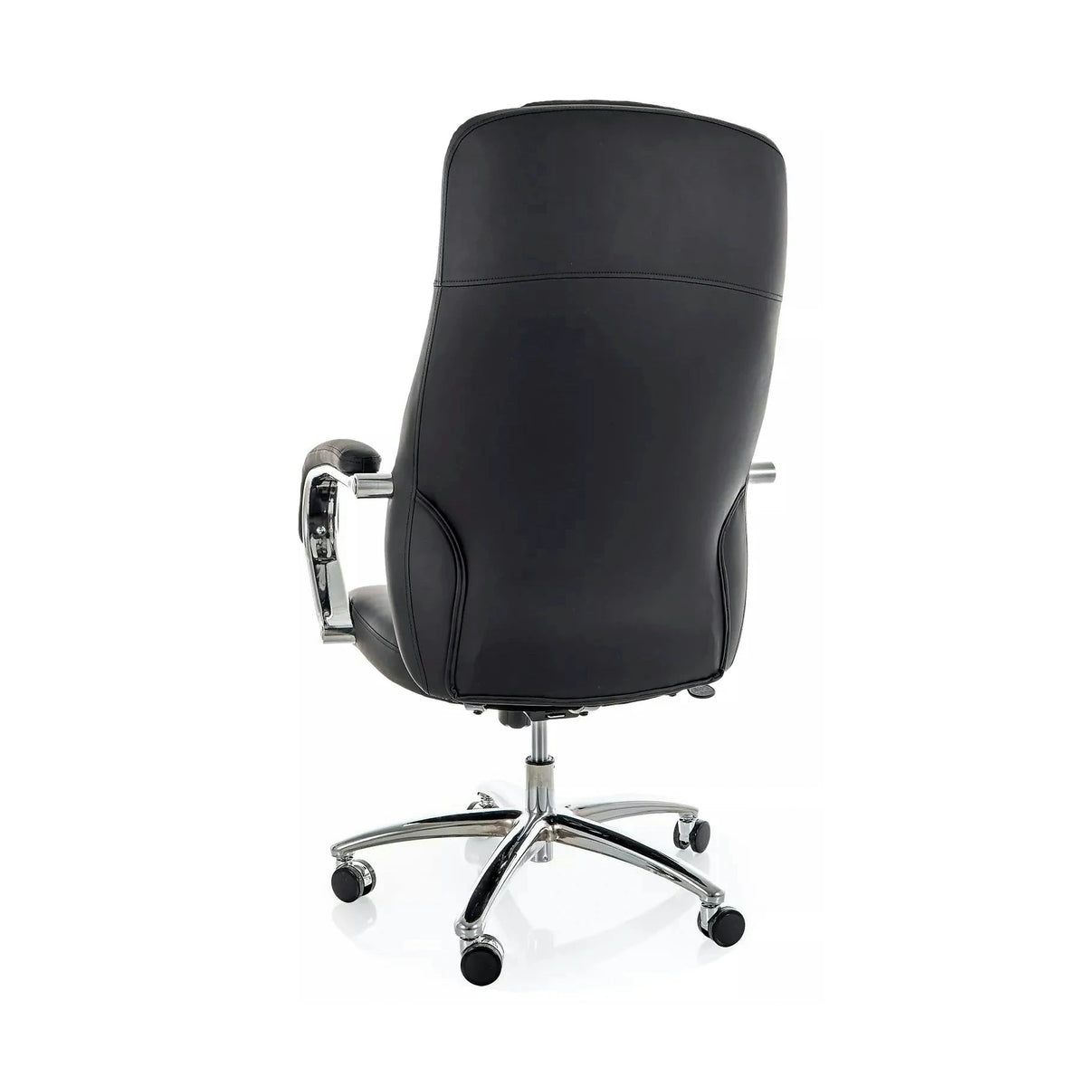 Scaun birou Q-07, negru, piele ecologică, 68x51x116 cm
