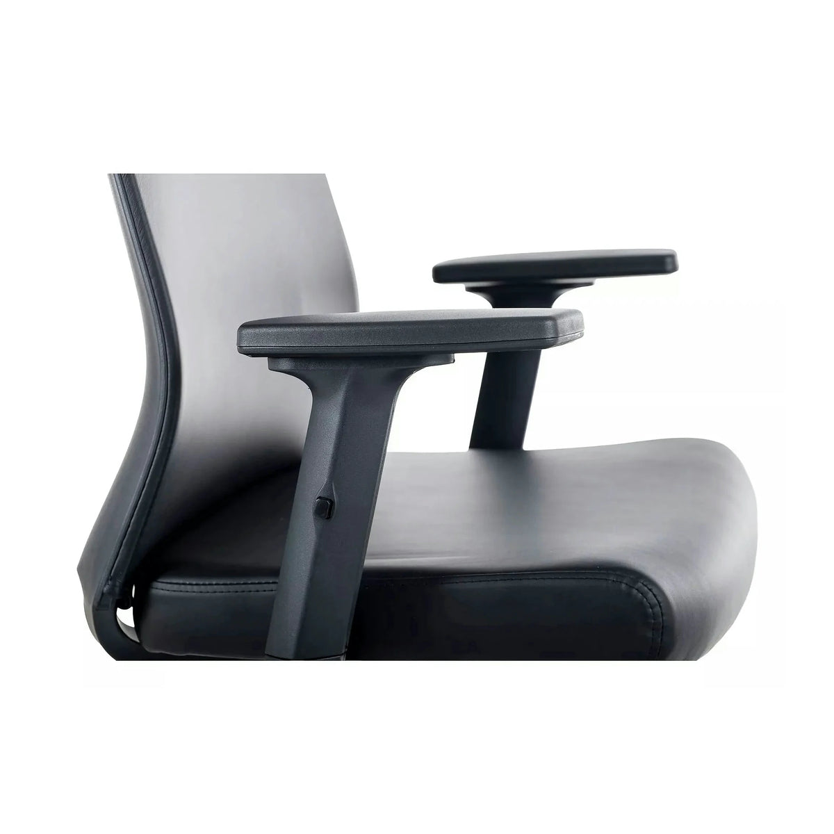 Scaun birou Q-085, negru, piele ecologică, 64x44x100 cm