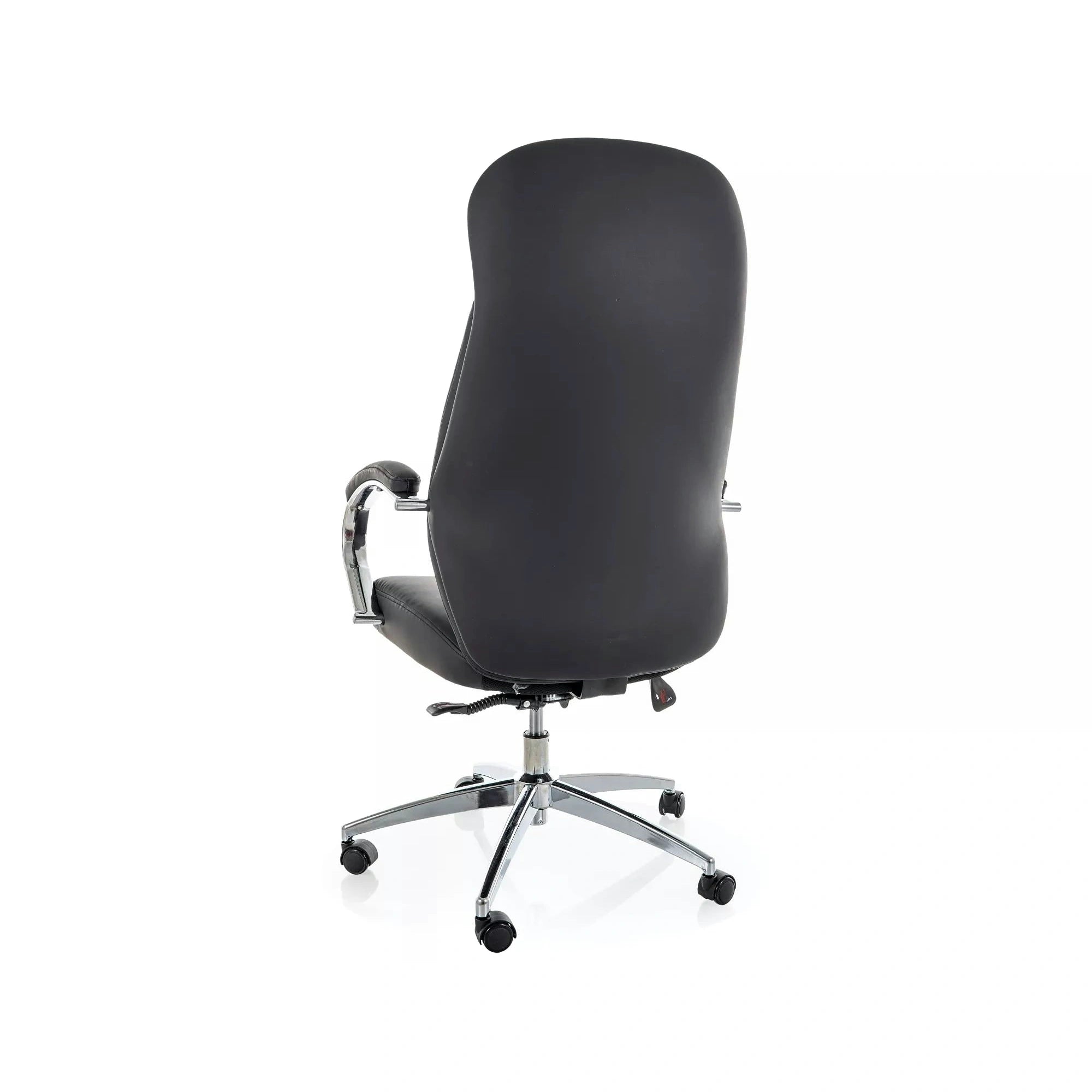 Scaun birou Q-09, negru, piele ecologică, 64x48x118 cm