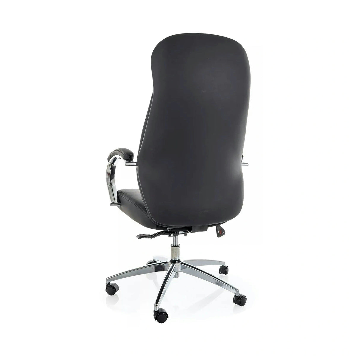 Scaun birou Q-09, negru, piele ecologică, 64x48x118 cm