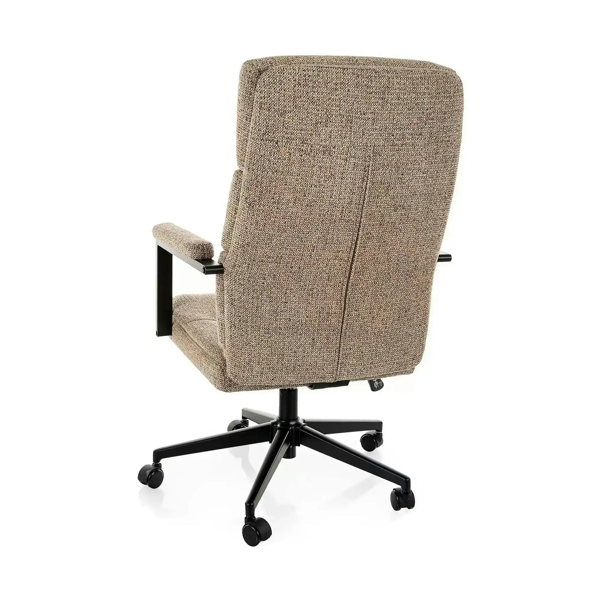 Scaun birou Q-090, bej închis, stofă, 62x48x106 cm
