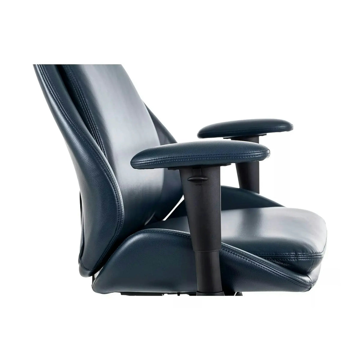 Scaun birou Q-092, albastru, piele ecologică, 70x47x110 cm
