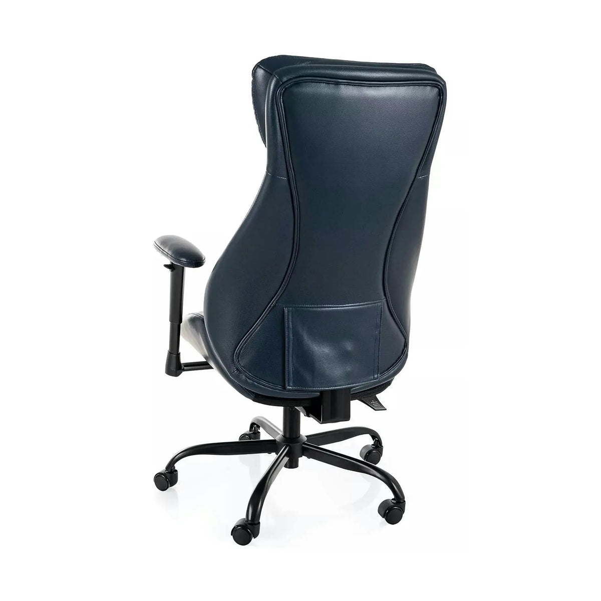 Scaun birou Q-092, albastru, piele ecologică, 70x47x110 cm