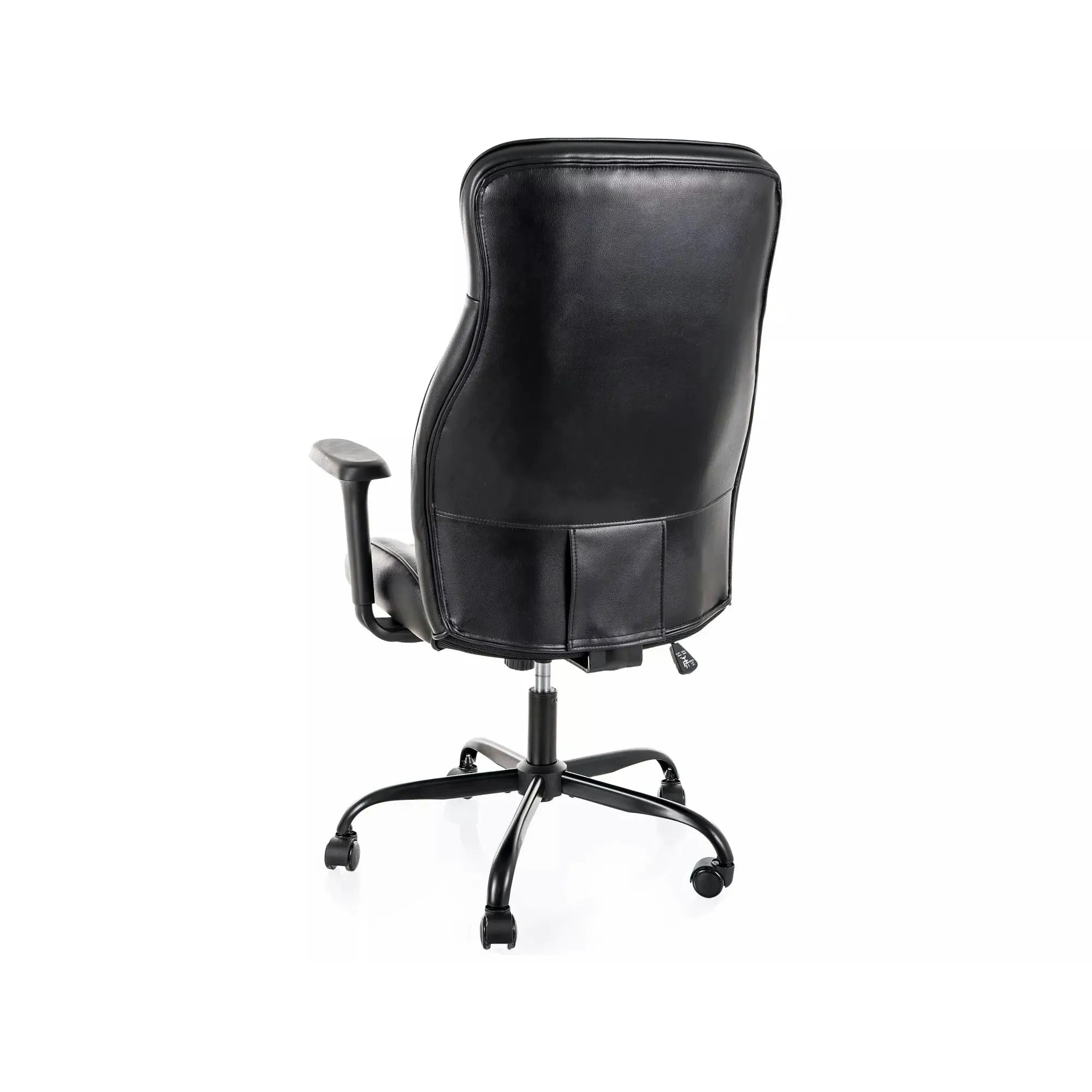 Scaun birou Q-093, negru, piele ecologică, 69x47x112 cm