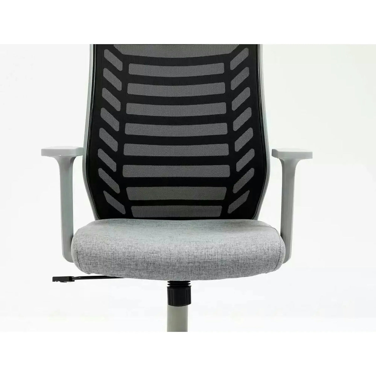 Scaun birou Q-320, gri/negru, stofa/plastic, 60x44x93/103 cm