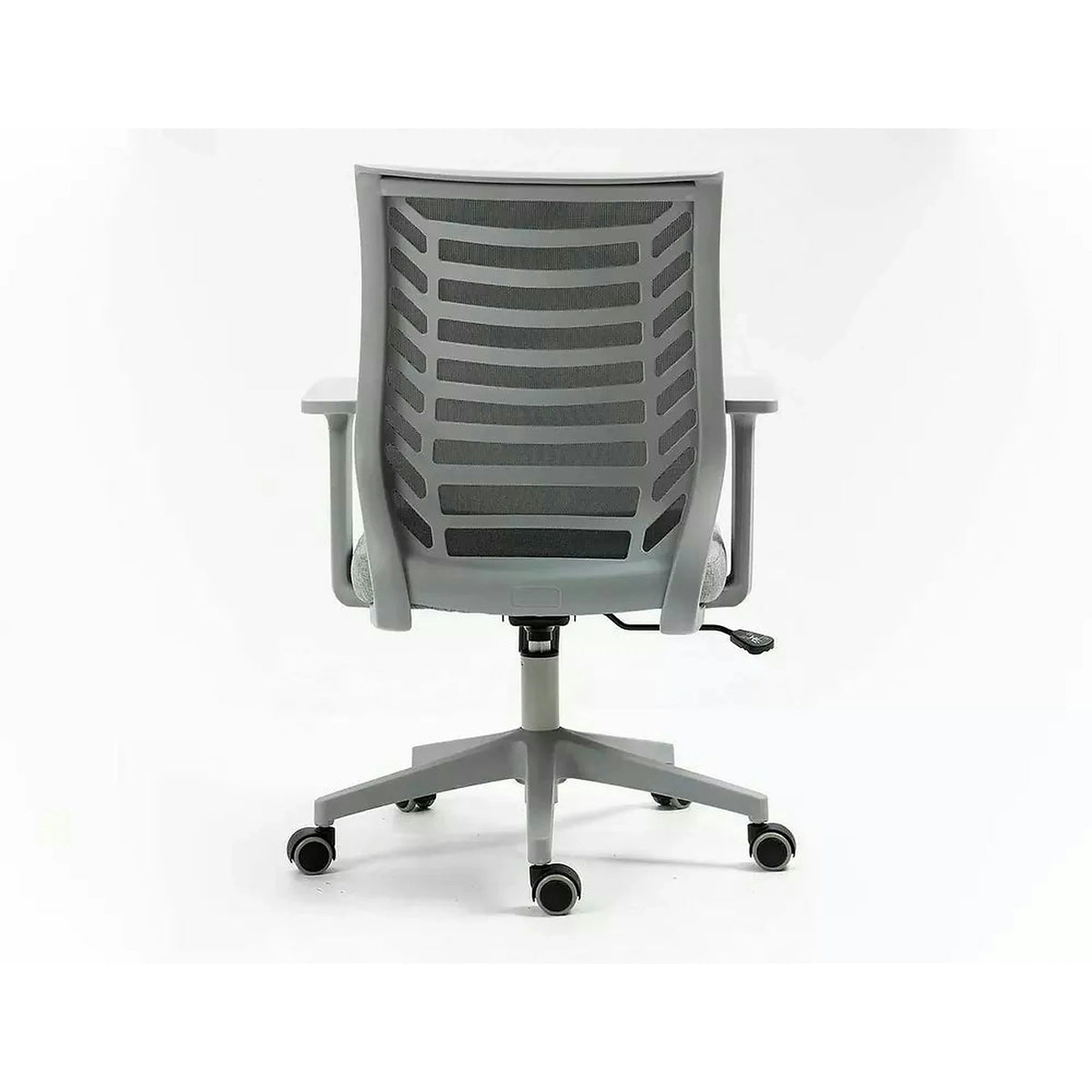 Scaun birou Q-320, gri/negru, stofa/plastic, 60x44x93/103 cm