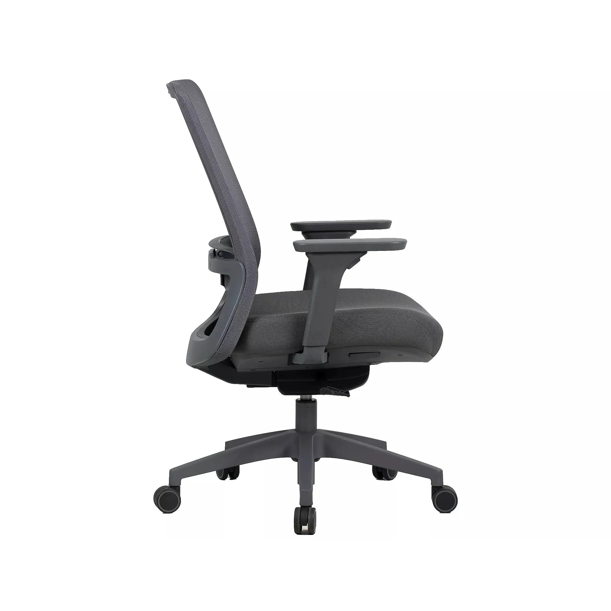 Scaun birou Q-718, gri, plasă