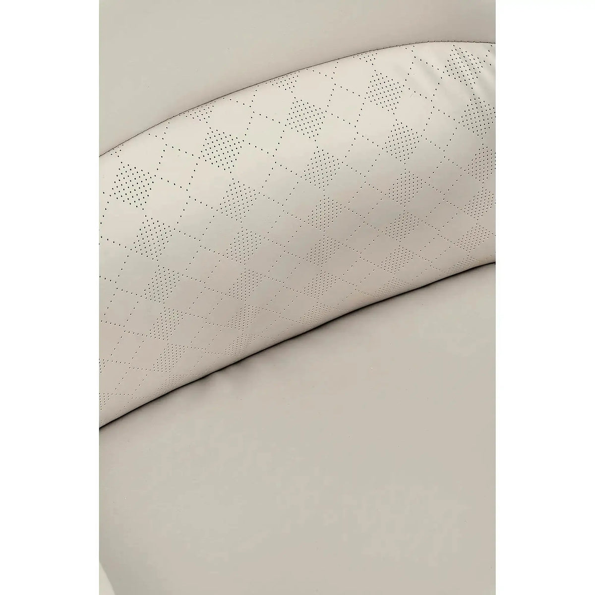 Scaun birou RAZOR, bej/negru, piele ecologica, 66x73x116-124 cm