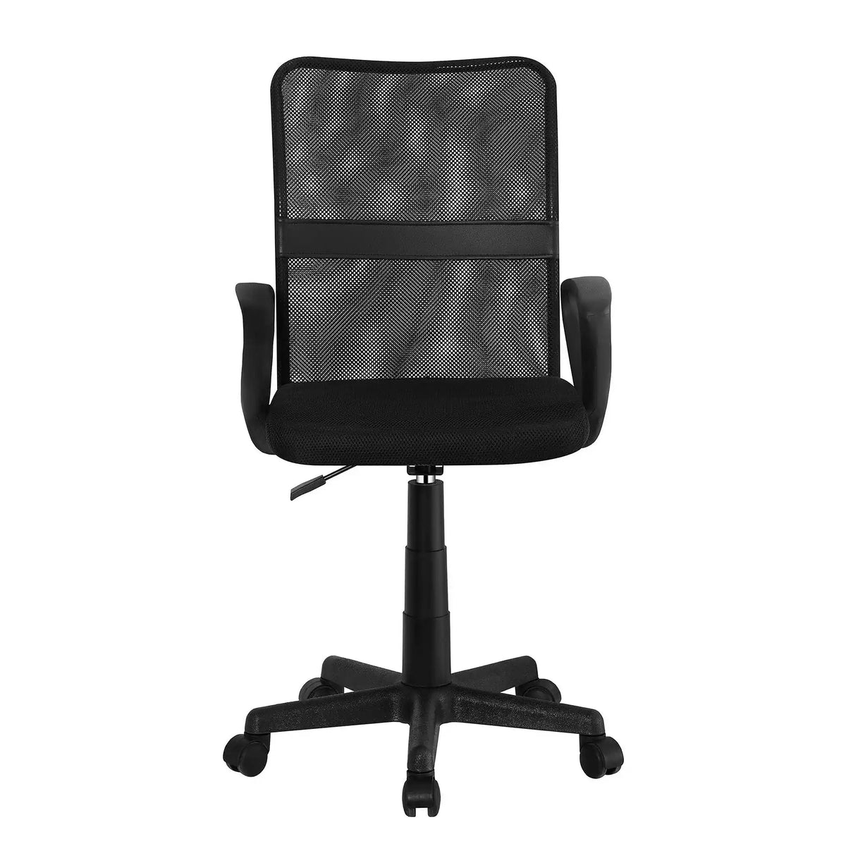 Scaun birou REMO 3 NEW, negru, plasa/plastic, 51x53x84/94 cm