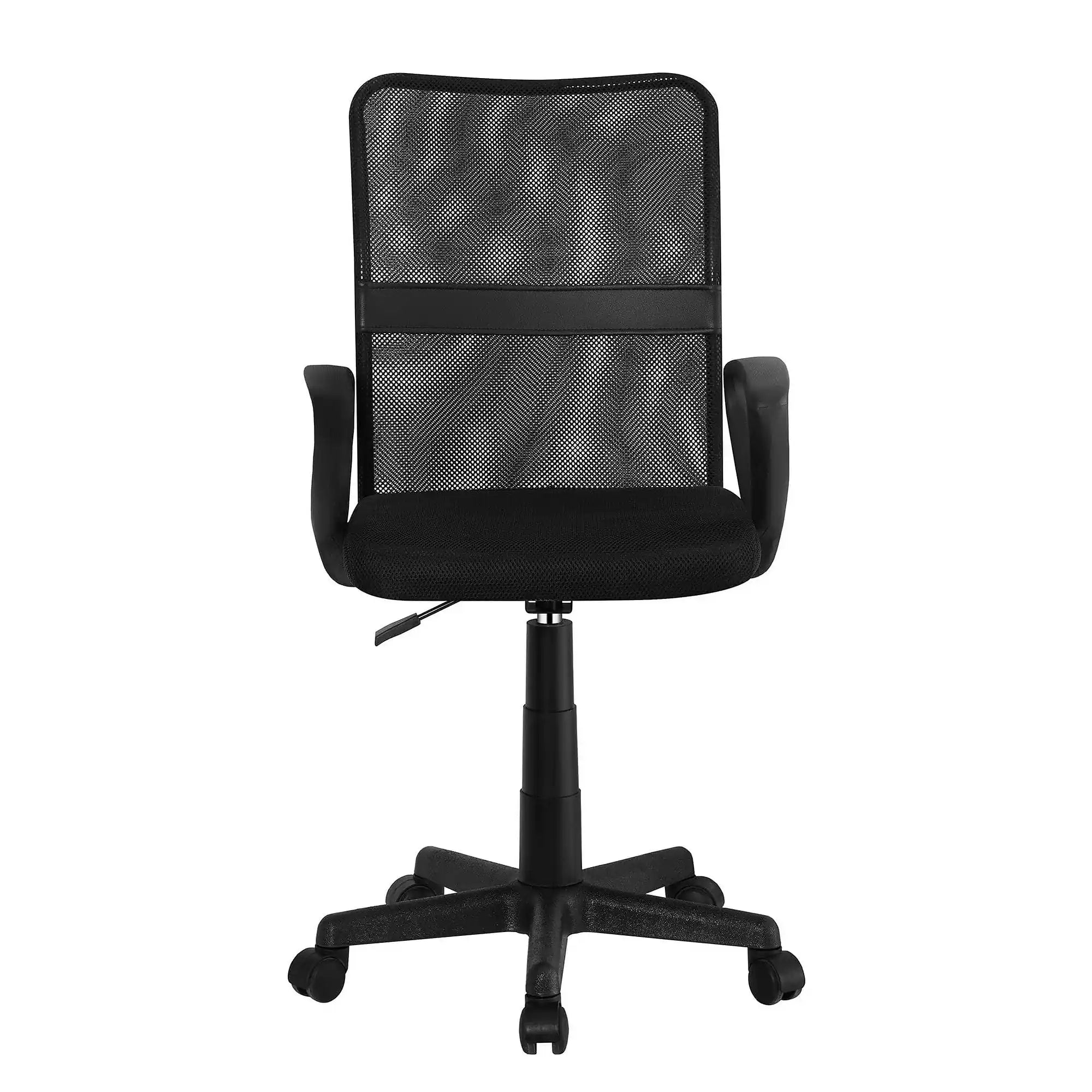 Scaun birou REMO 3 NEW, negru, plasa/plastic, 51x53x84/94 cm
