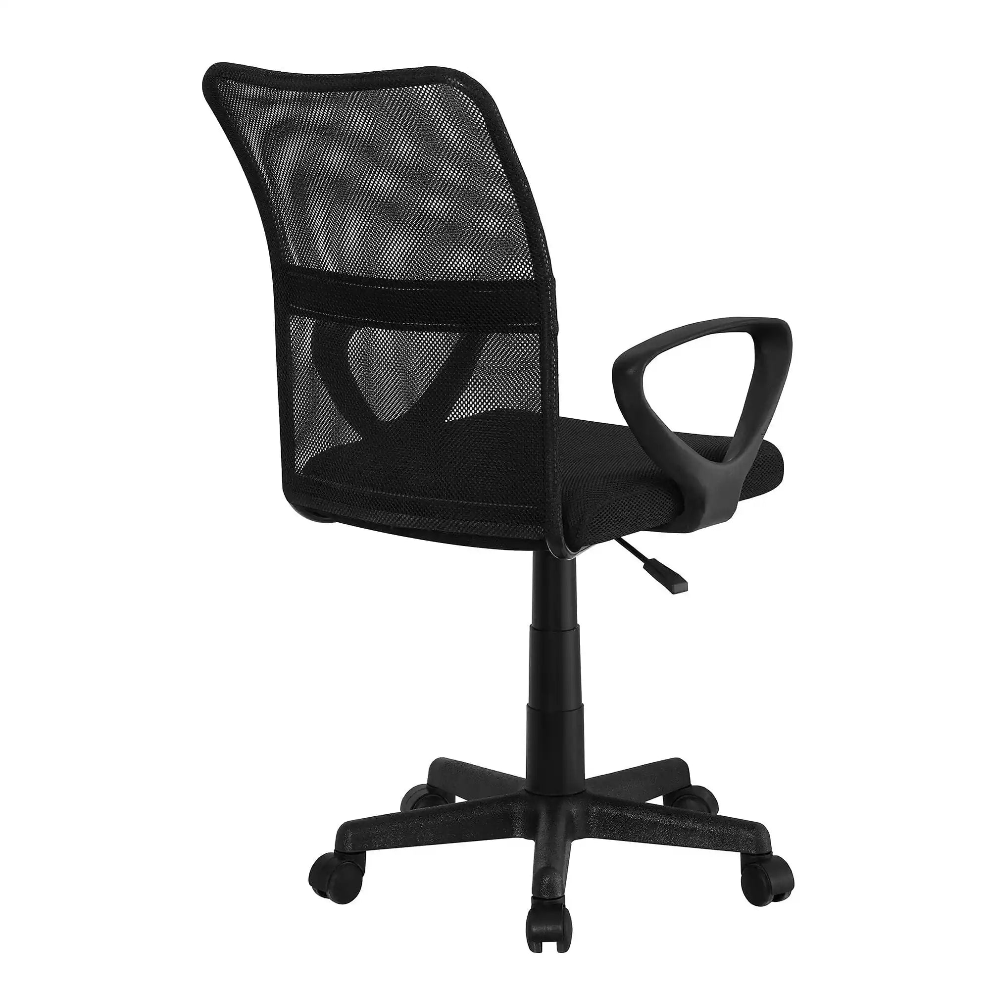 Scaun birou REMO 3 NEW, negru, plasa/plastic, 51x53x84/94 cm