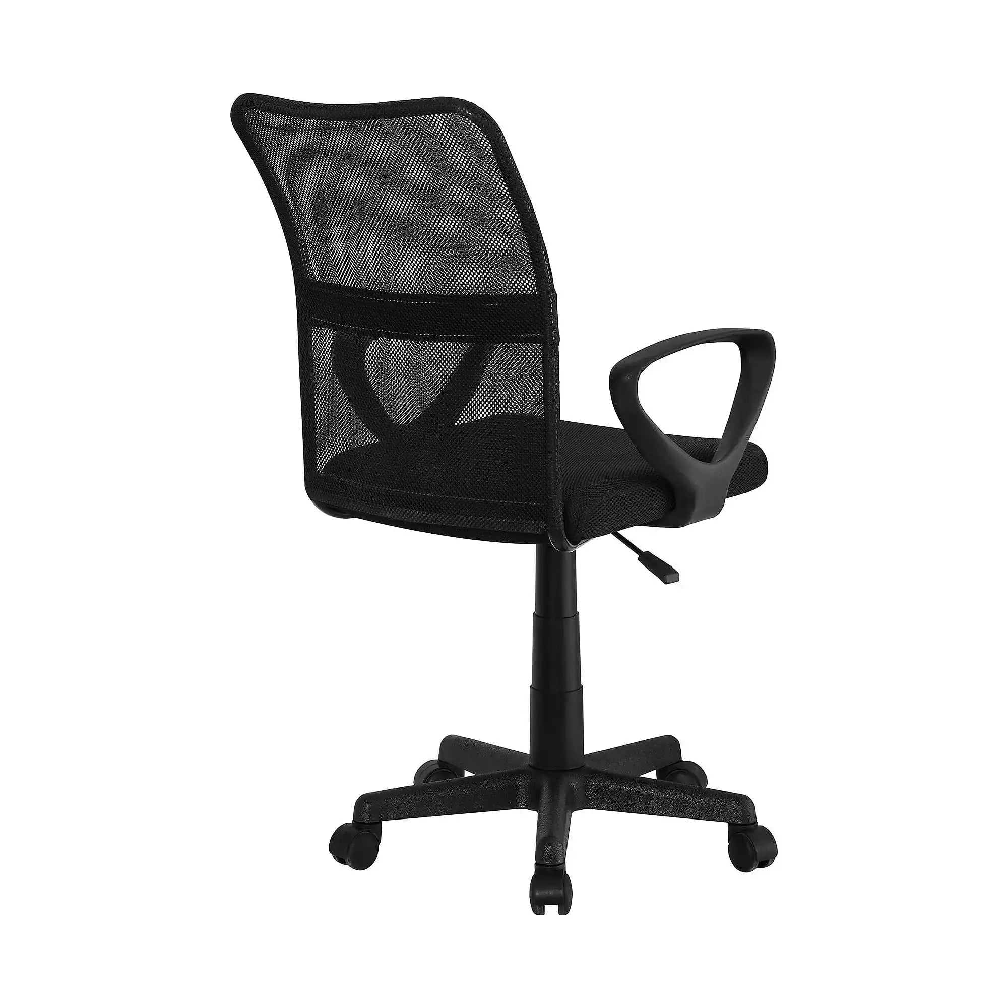 Scaun birou REMO 3 NEW, negru, plasa/plastic, 51x53x84/94 cm