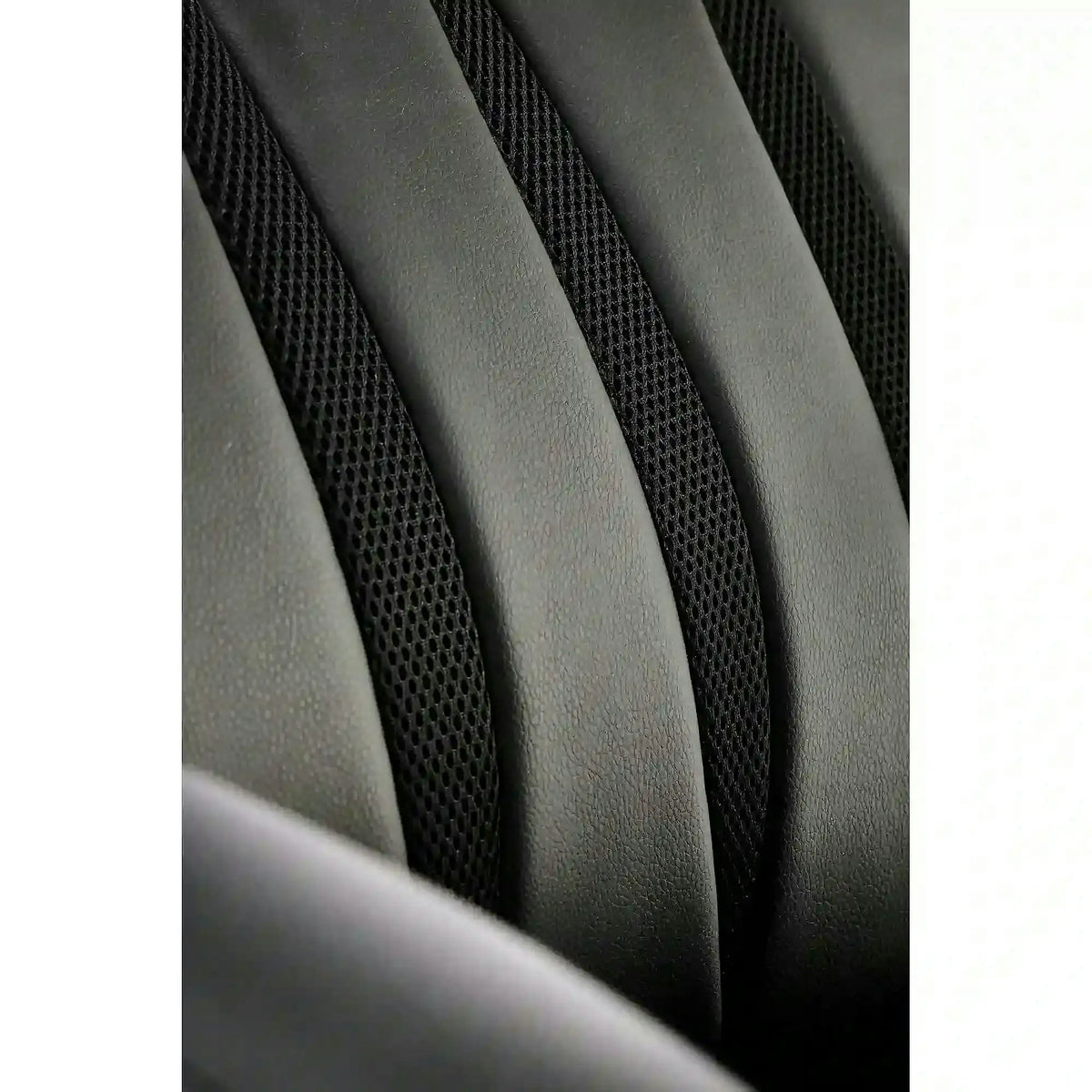 Scaun birou ROMANO, negru, piele ecologica/metal, 65x72x113/121 cm