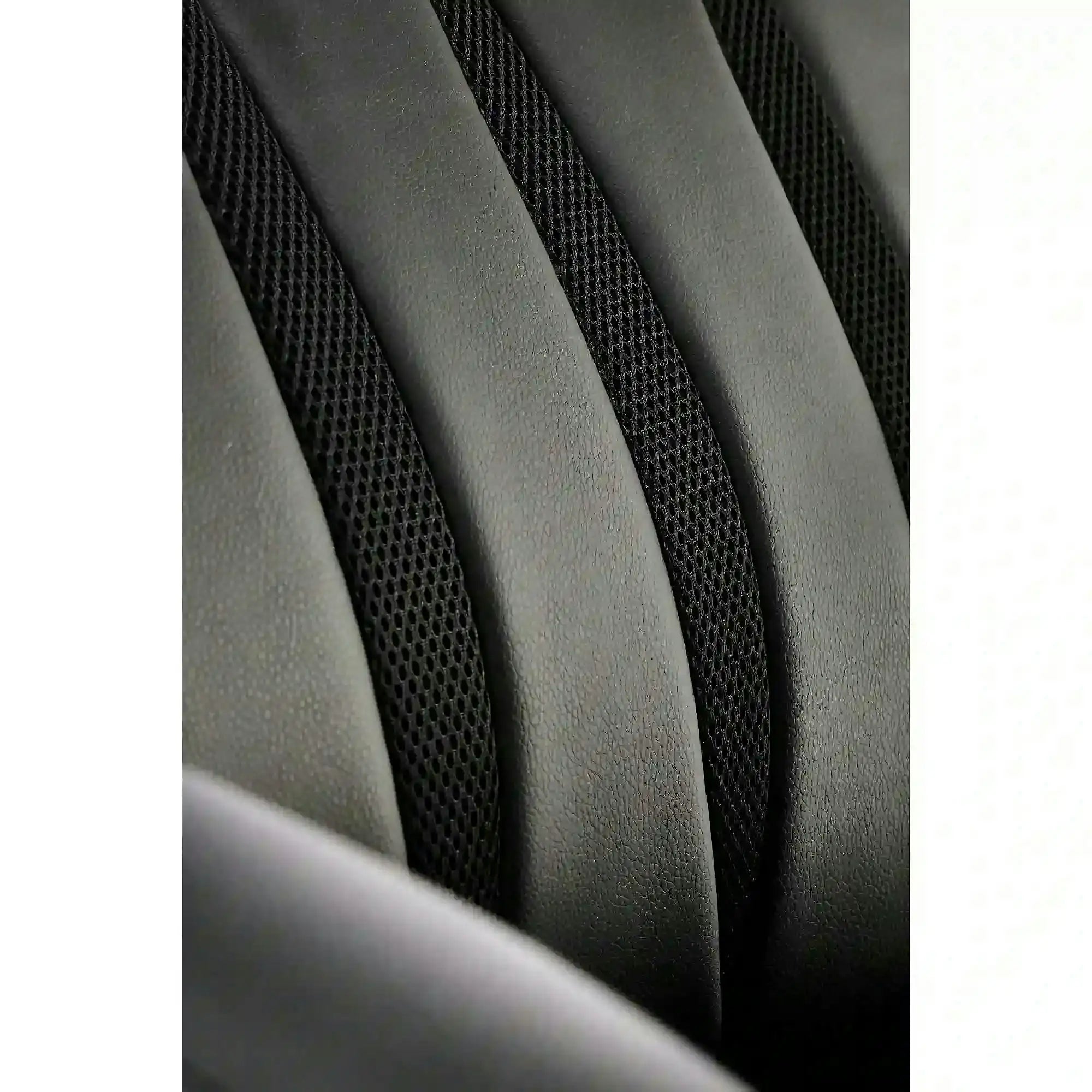 Scaun birou ROMANO, negru, piele ecologica/metal, 65x72x113/121 cm