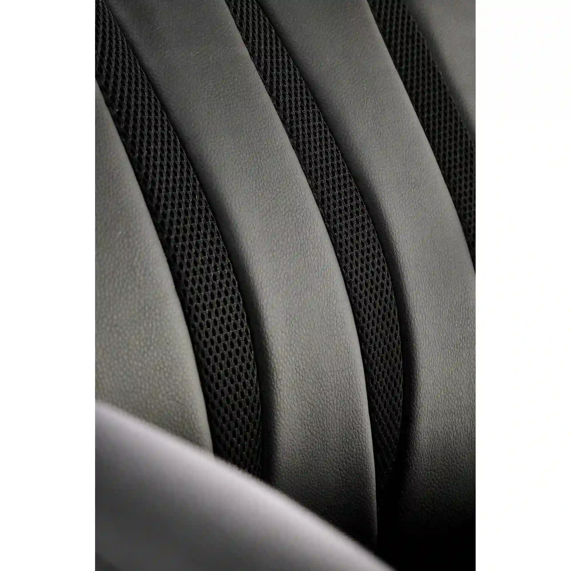 Scaun birou ROMANO, negru, piele ecologica/metal, 65x72x113/121 cm