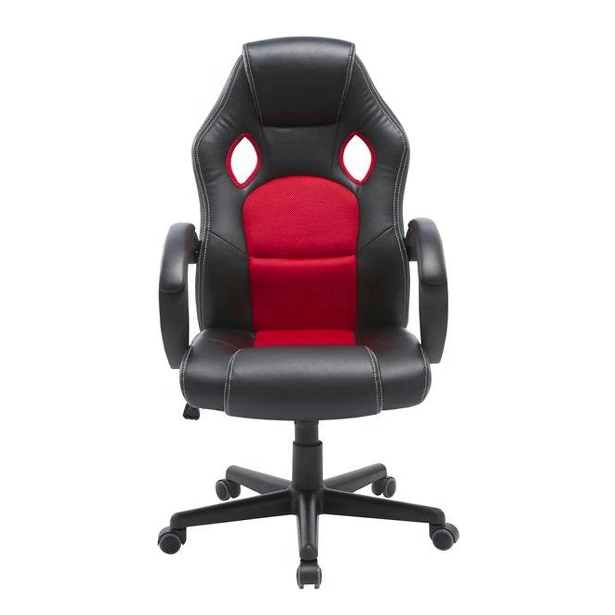 Scaun birou SANDBOX, negru/rosu, 63x69x119 cm