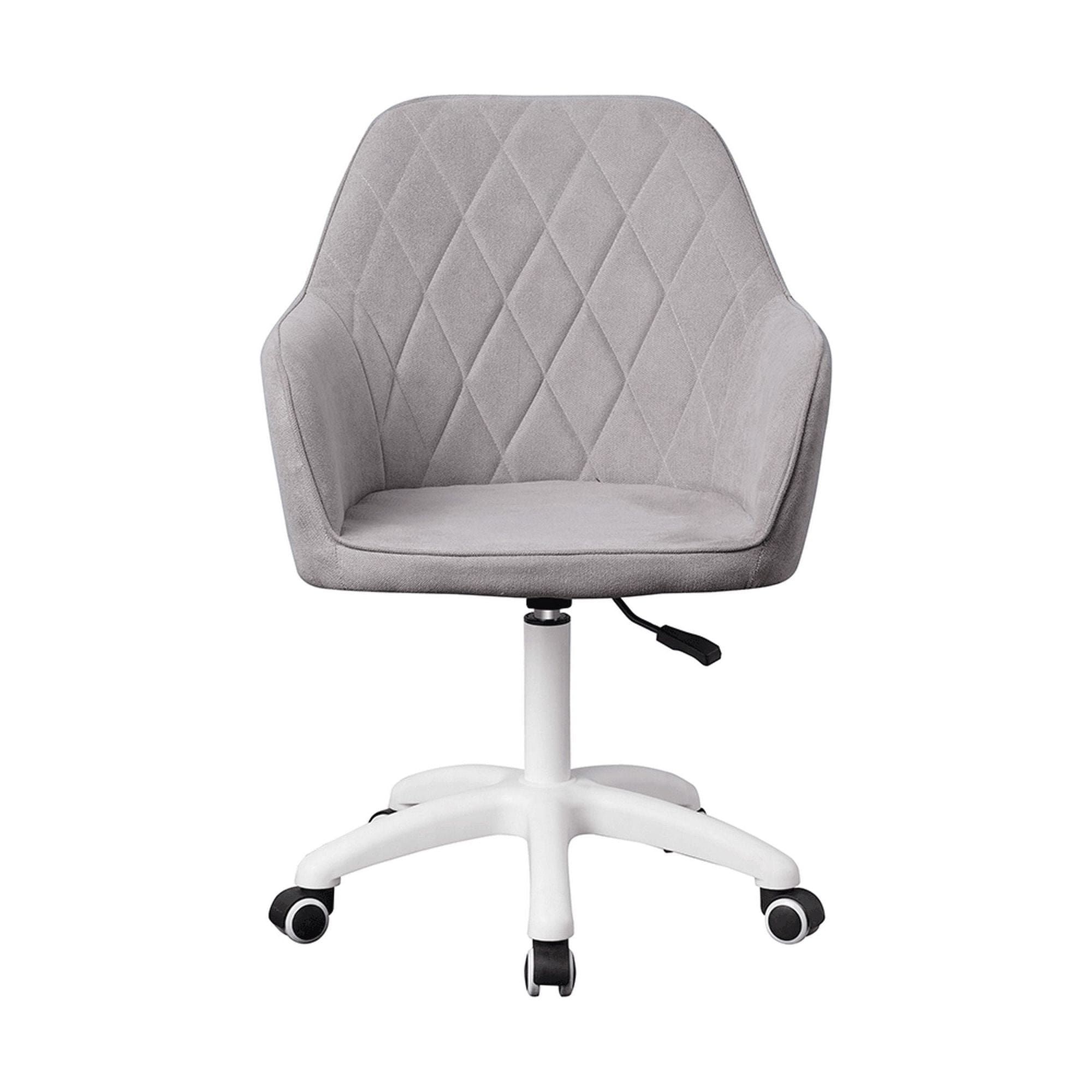 Scaun birou SANTY, gri, metal/stofa, 60x62x85/99 cm