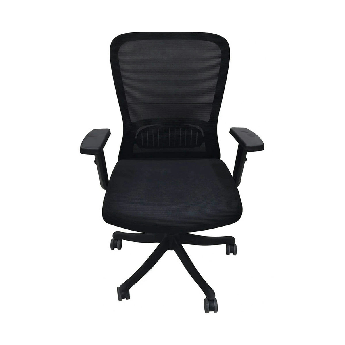 Scaun birou SID, negru, stofa/plasa, 61x68x100/110 cm