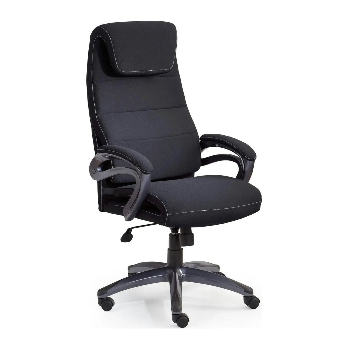 Scaun birou SIDNEY, negru, stofa, 65x70x117/125 cm