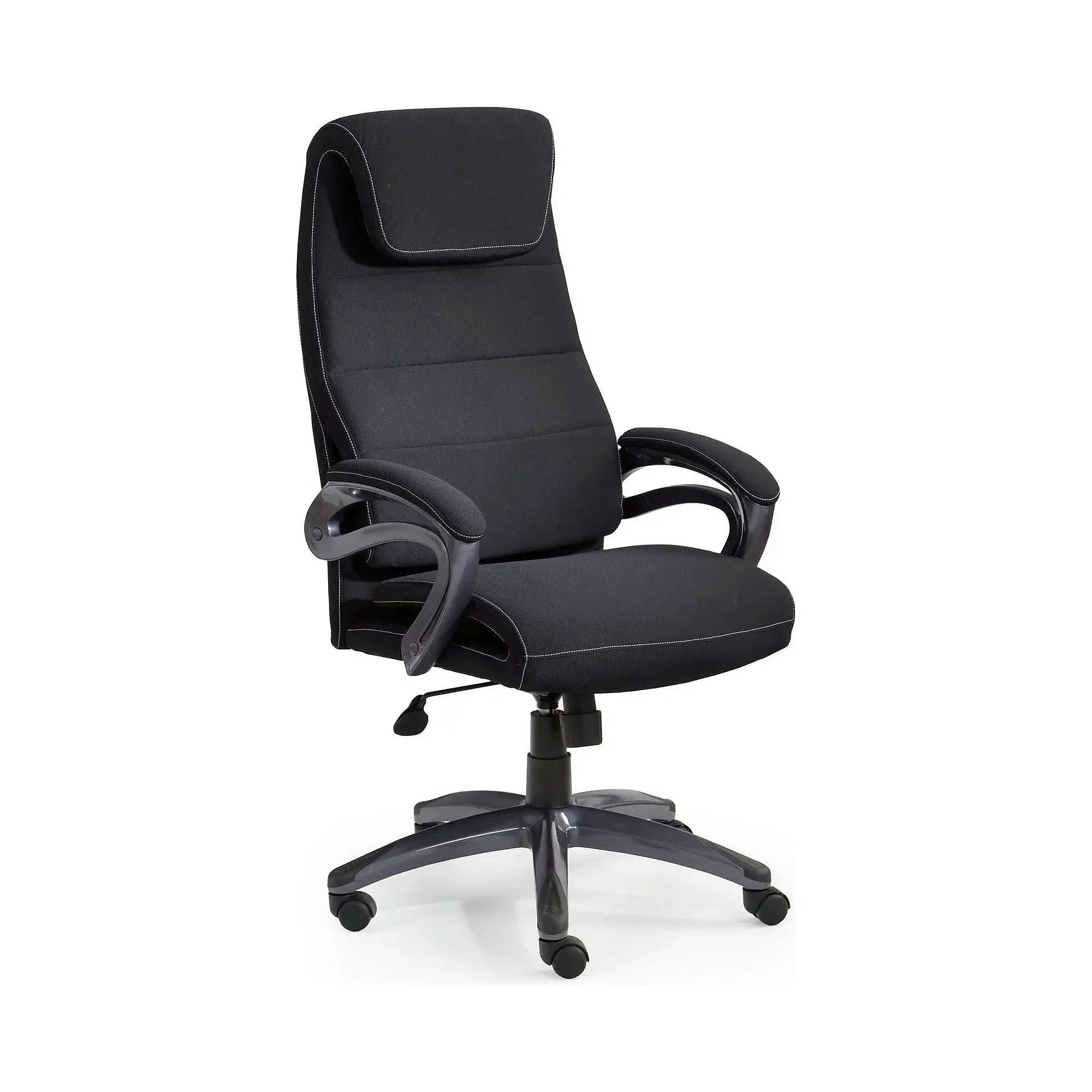 Scaun birou SIDNEY, negru, stofa, 65x70x117/125 cm