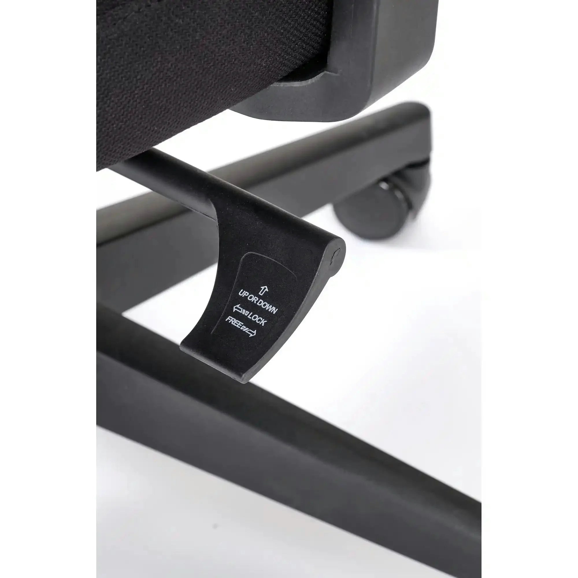 Scaun birou SONAR, negru, panza/plasa, 65x65x118/128 cm