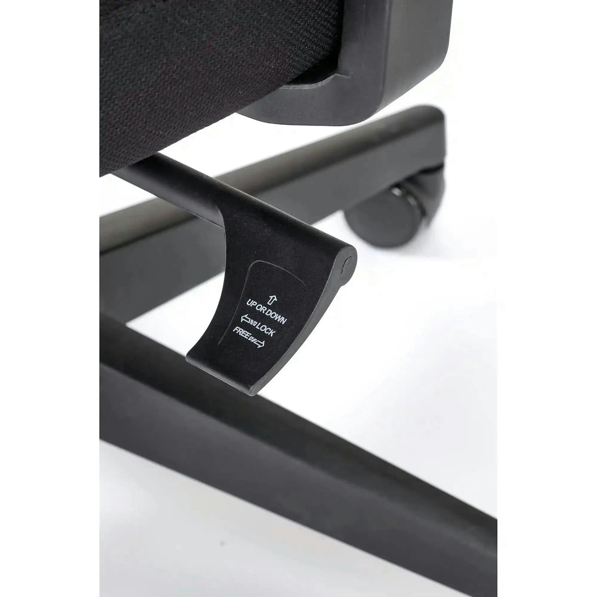 Scaun birou SONAR, negru, panza/plasa, 65x65x118/128 cm