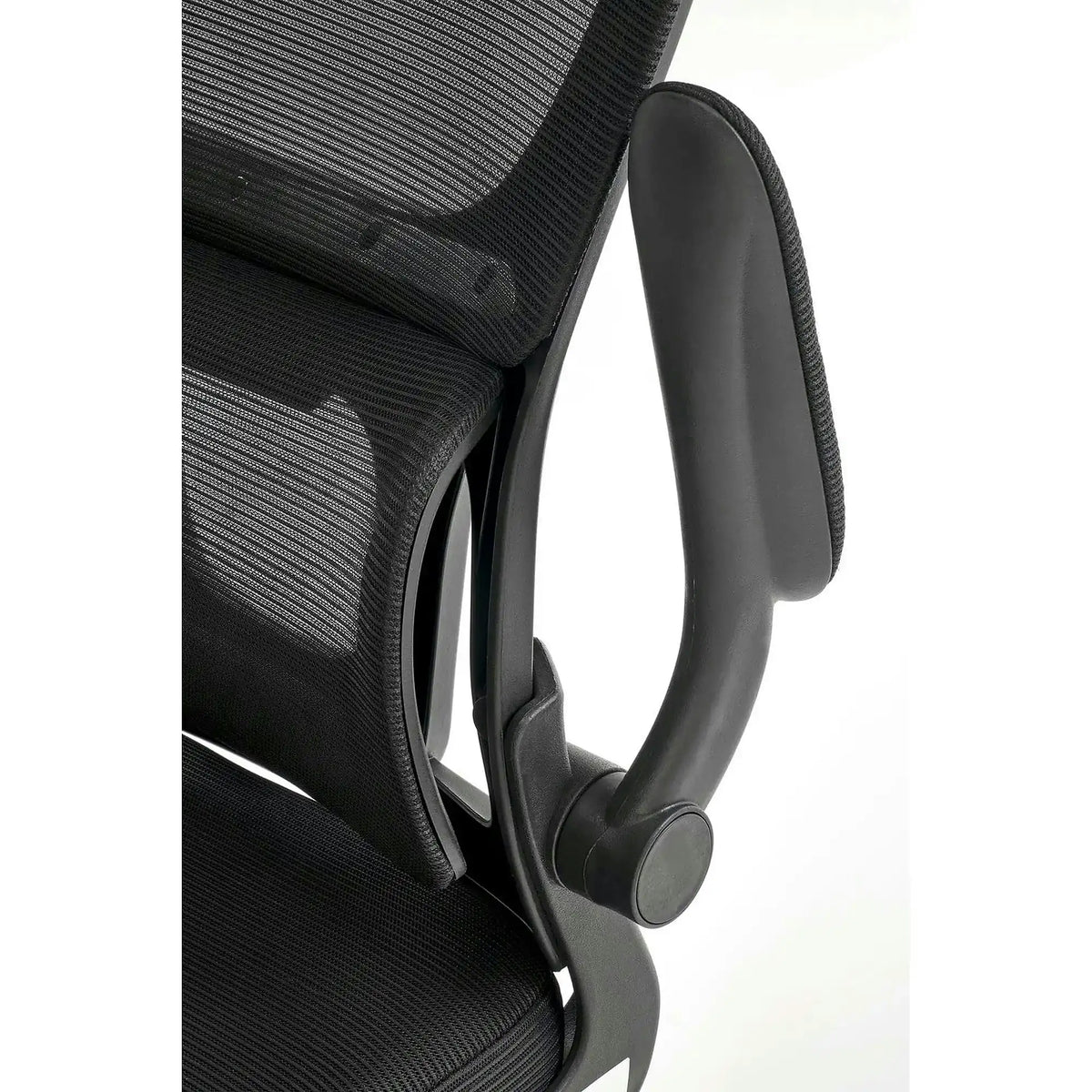 Scaun birou SOREN, negru, stofa clasica/plastic, 62x62x116/124 cm