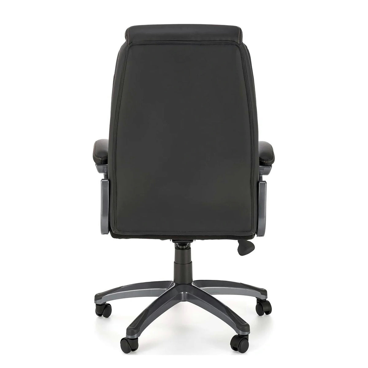 Scaun birou STEVEN, negru/gri, piele ecologica/panza, 65x70x111/119 cm