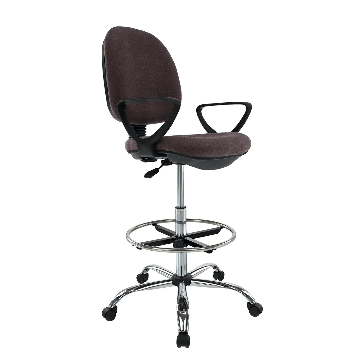 Scaun birou TAMBER, maro, stofa clasica, 62x57x116/137 cm