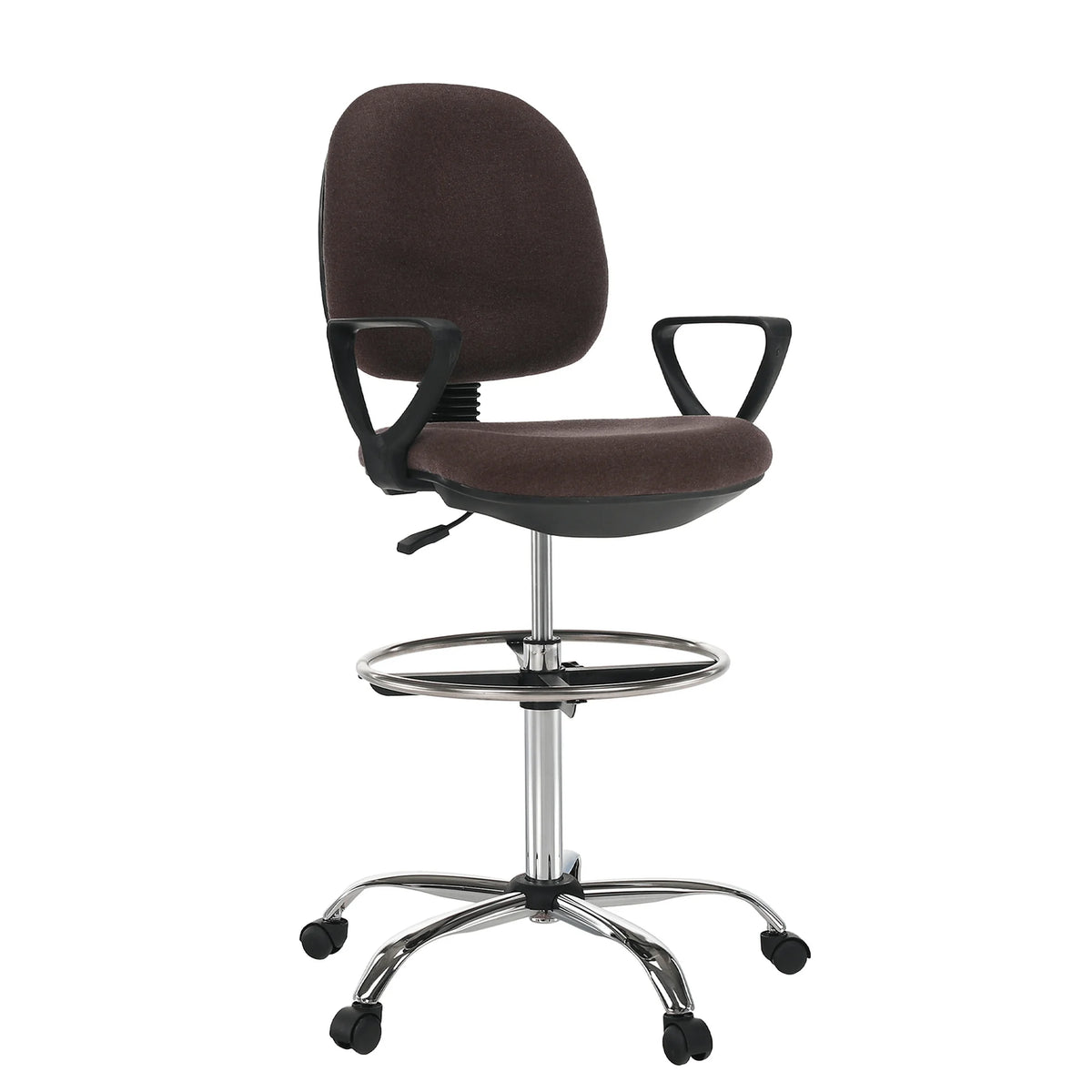 Scaun birou TAMBER, maro, stofa clasica, 62x57x116/137 cm