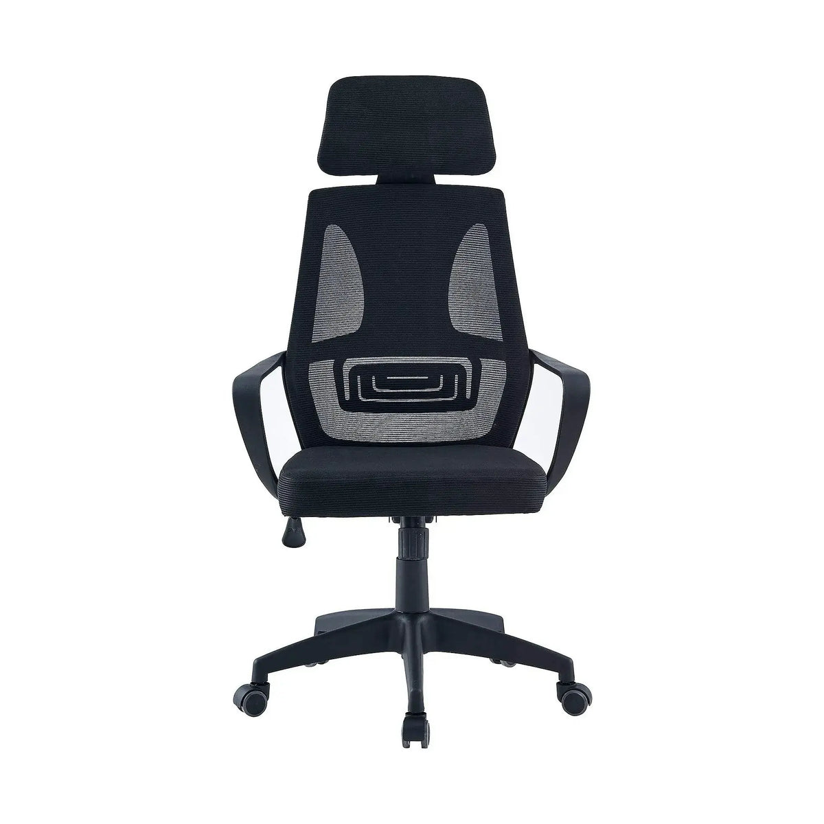 Scaun birou TAXIS NEW, negru, plasa/plastic, 66x66x115/124 cm