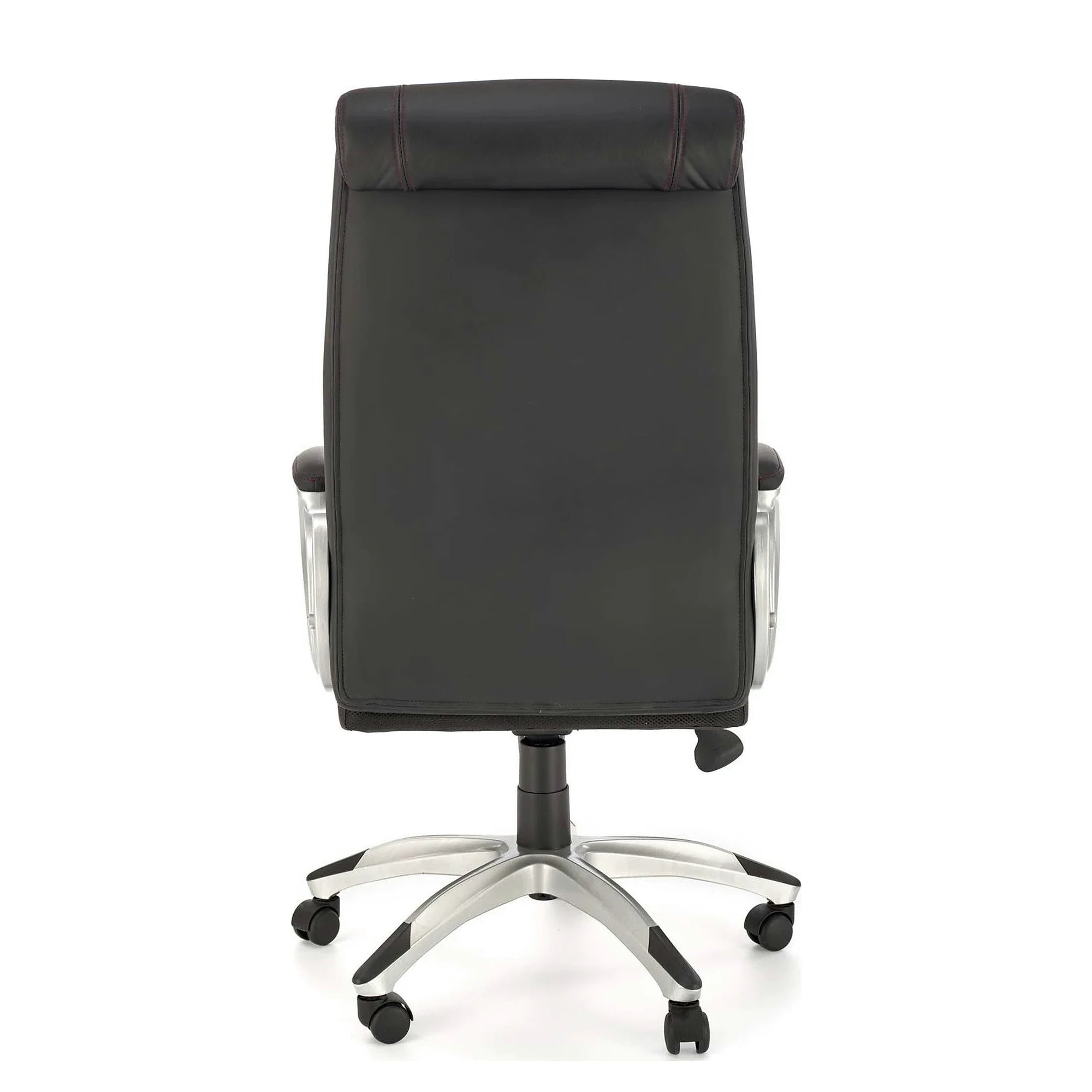 Scaun birou THOMAS, negru, piele ecologica/polipropilena, 62x70x115/122 cm