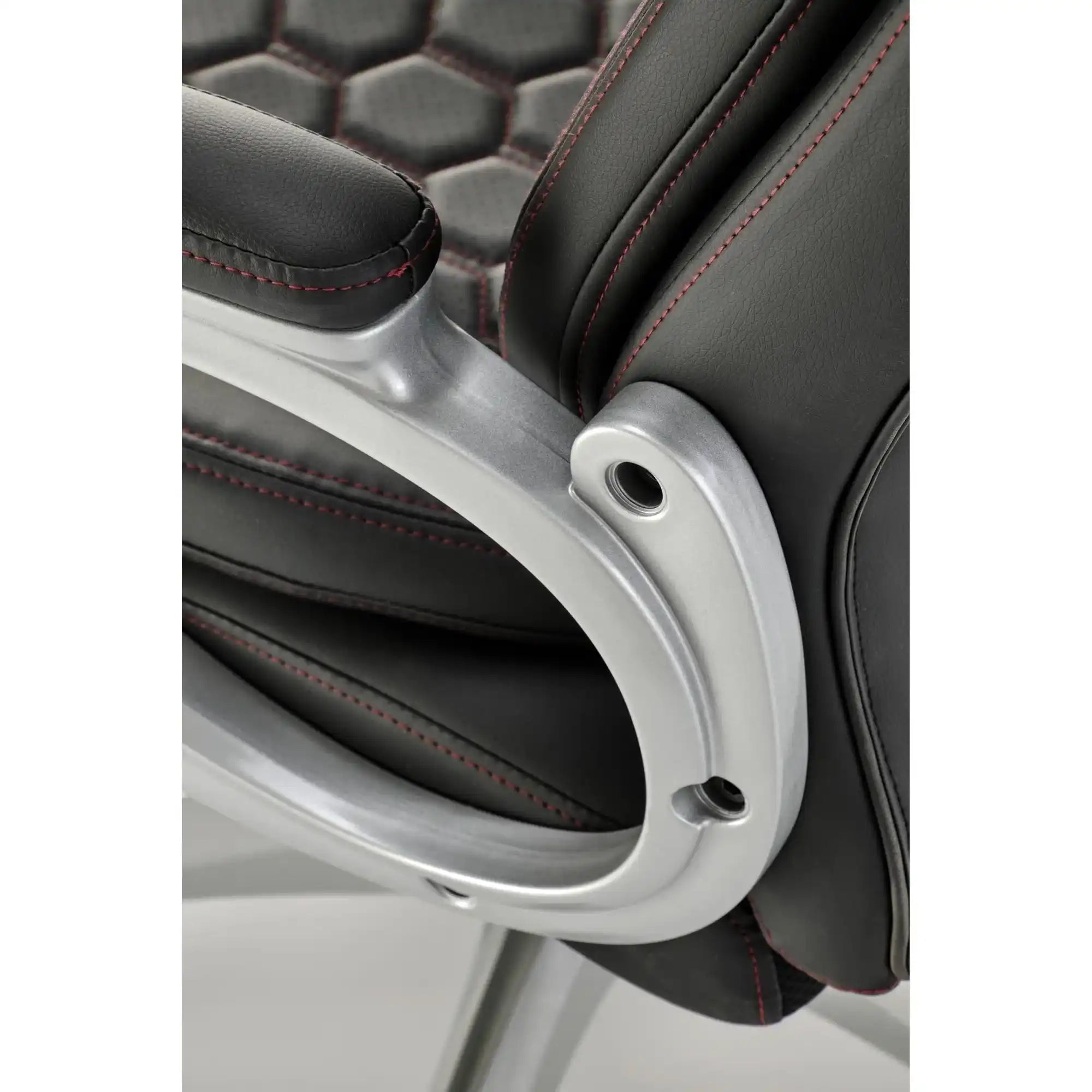 Scaun birou THOMAS, negru, piele ecologica/polipropilena, 62x70x115/122 cm