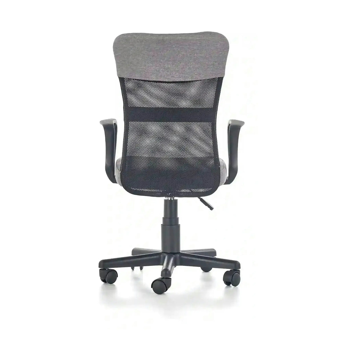 Scaun birou TIMMY, gri/negru, stofa clasica/plasa, 52x59x81/91 cm