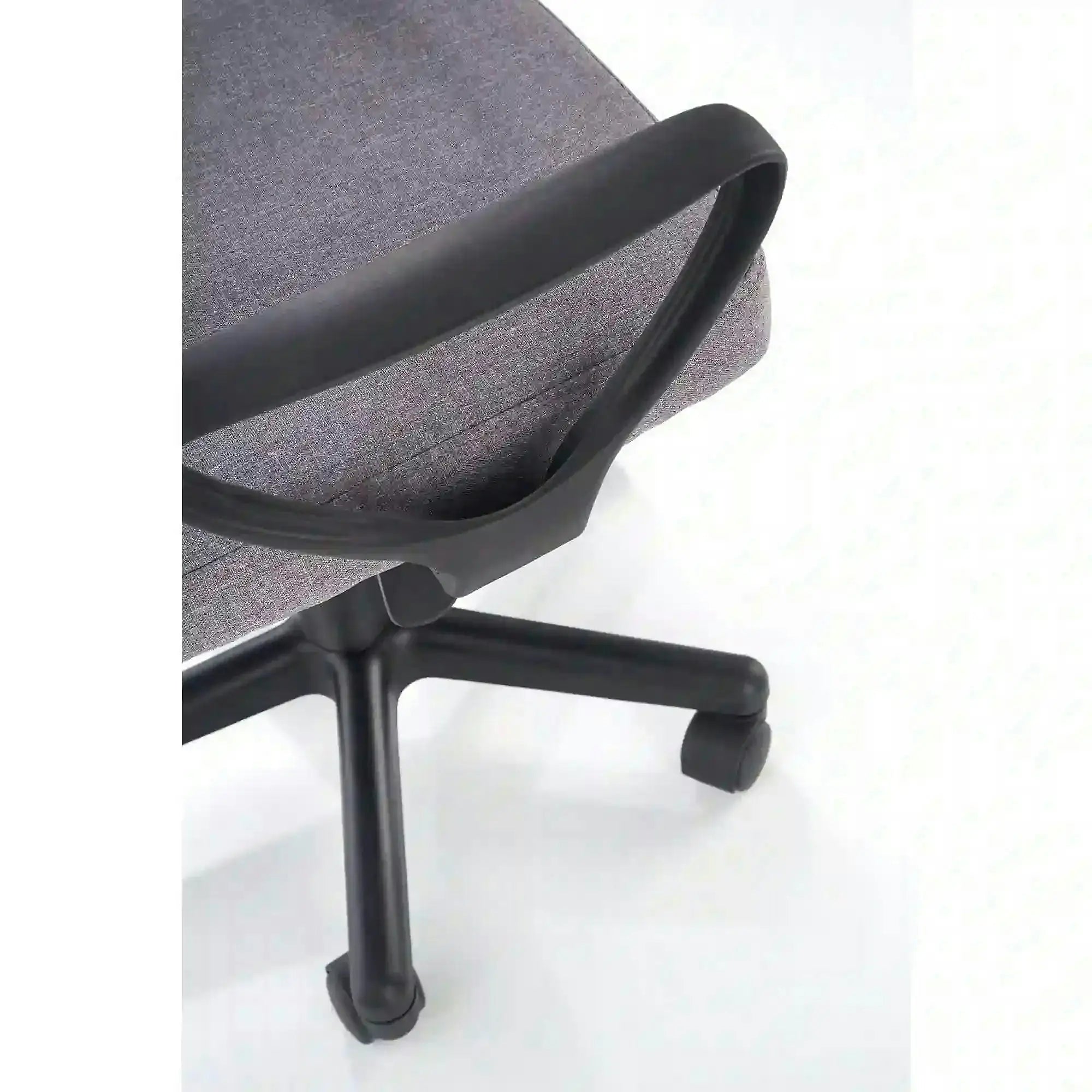 Scaun birou TIMMY, gri/negru, stofa clasica/plasa, 52x59x81/91 cm